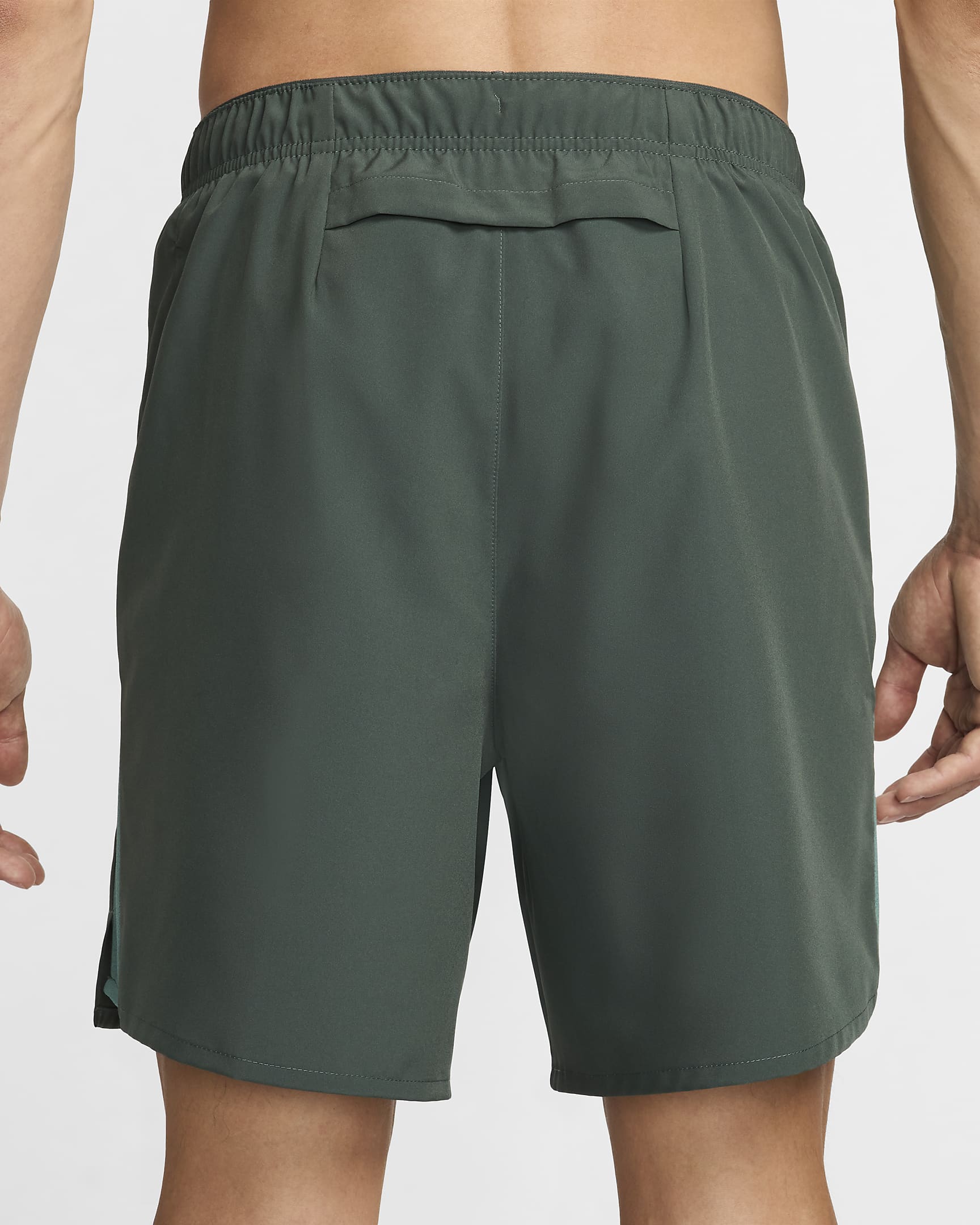 Nike Challenger Dri-FIT hardloopshorts met binnenbroek voor heren (18 cm) - Vintage Green/Bicoastal/Zwart