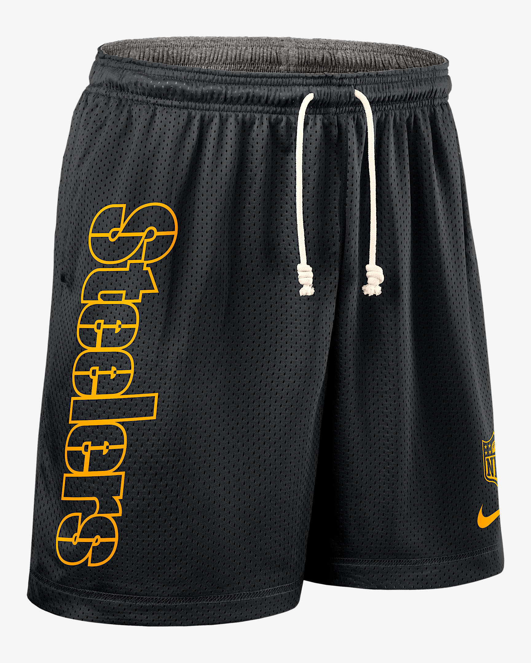 Pittsburgh Steelers Sideline Reversible Men’s Nike Dri-FIT NFL Shorts - Black