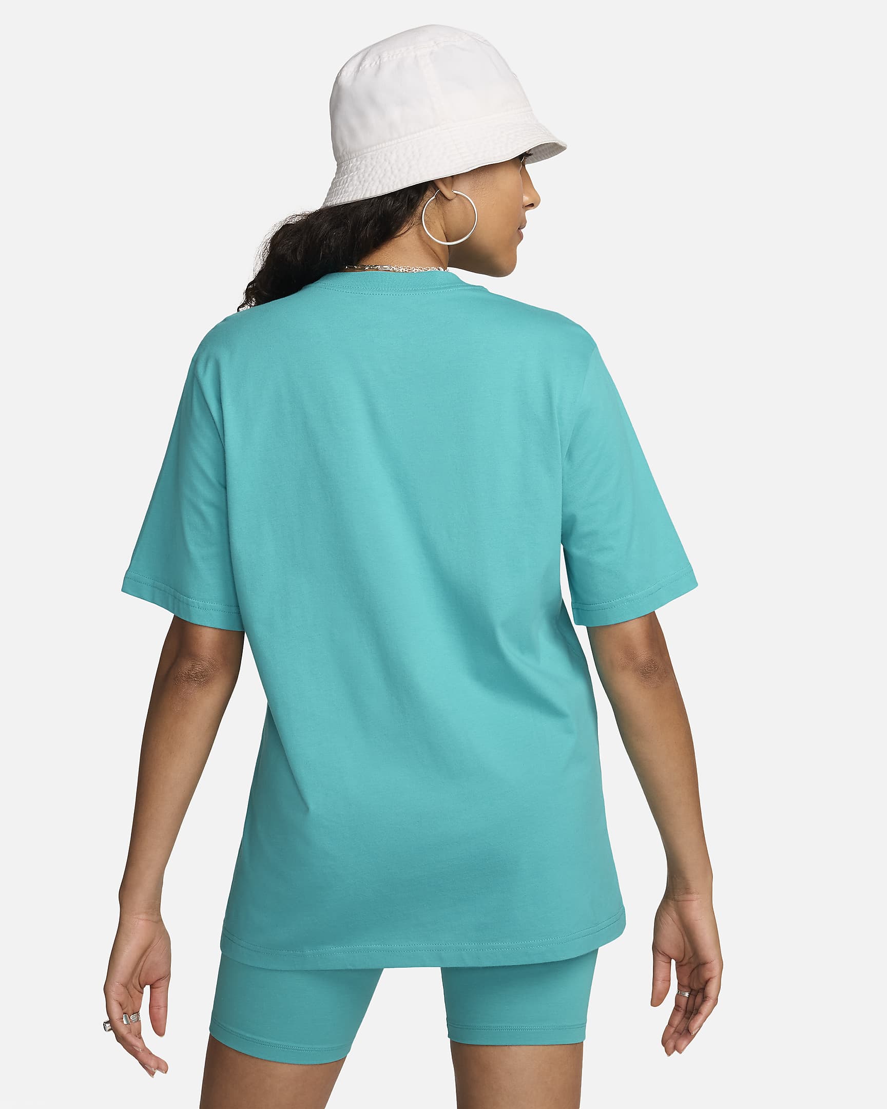 Playera para mujer Nike Sportswear Essential - Cactus empolvado/Blanco