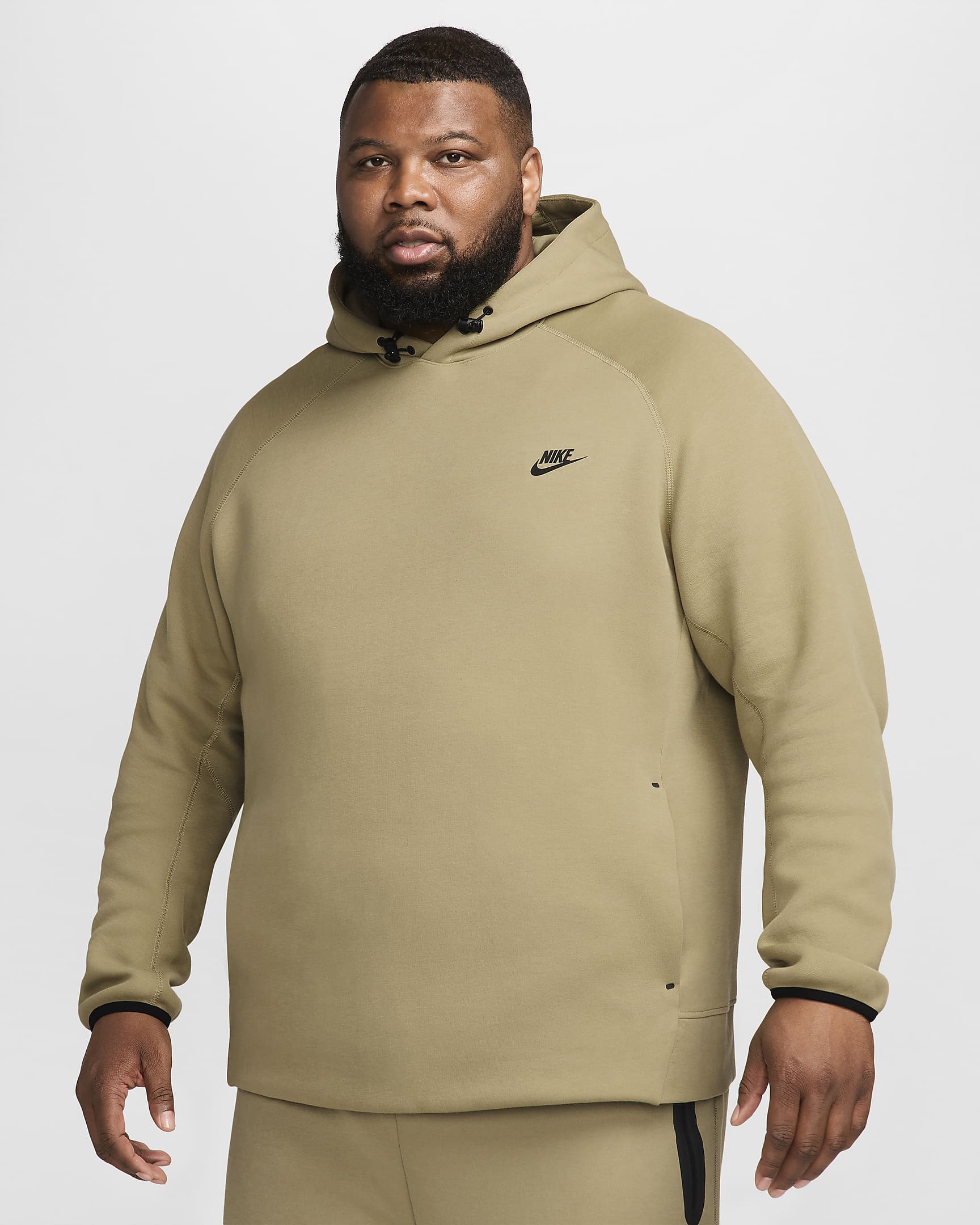 Nike Sportswear Tech Fleece Men's Pullover Hoodie - Neutral Olive/Black