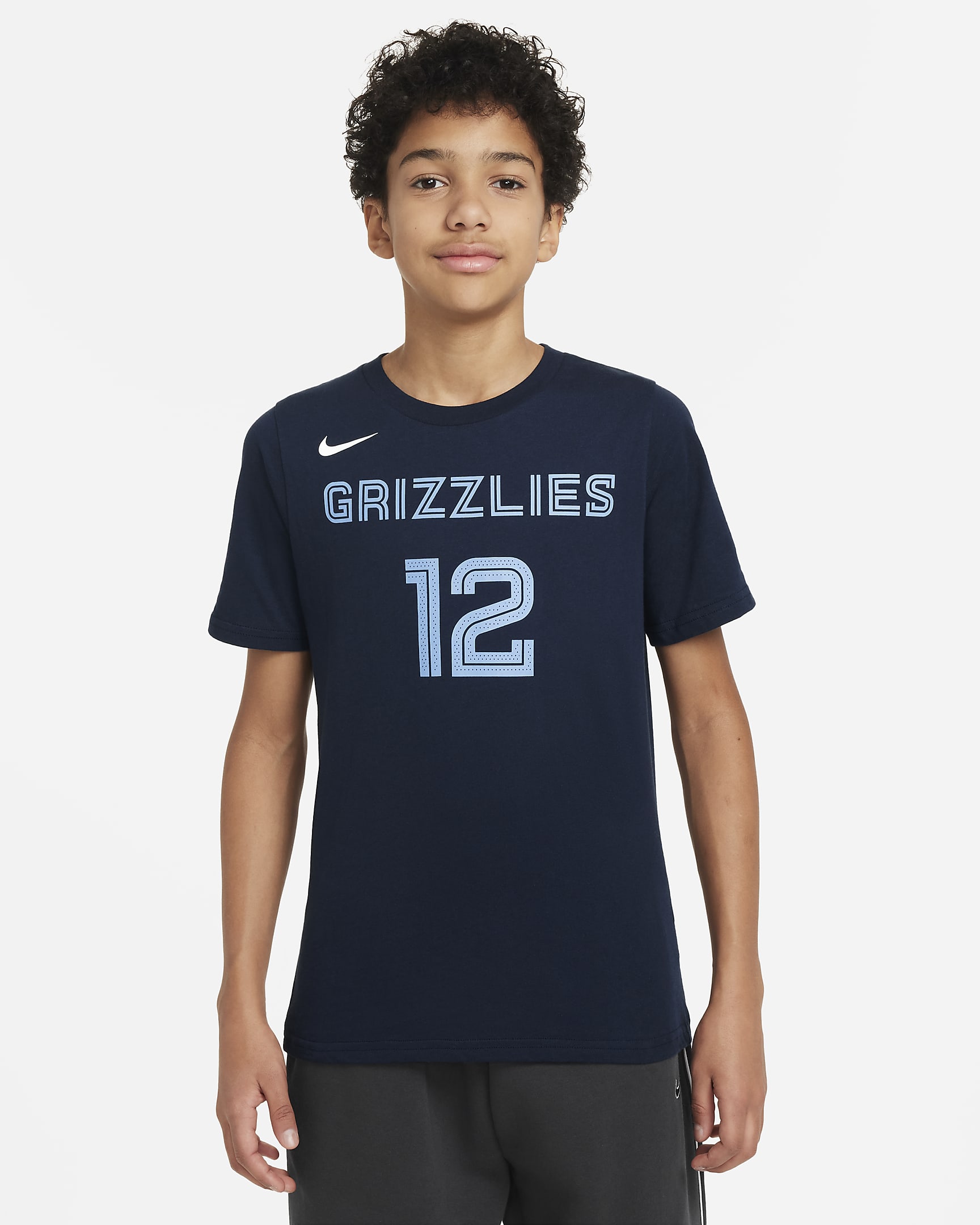 Ja Morant Memphis Grizzlies Older Kids' Nike NBA T-Shirt - College Navy