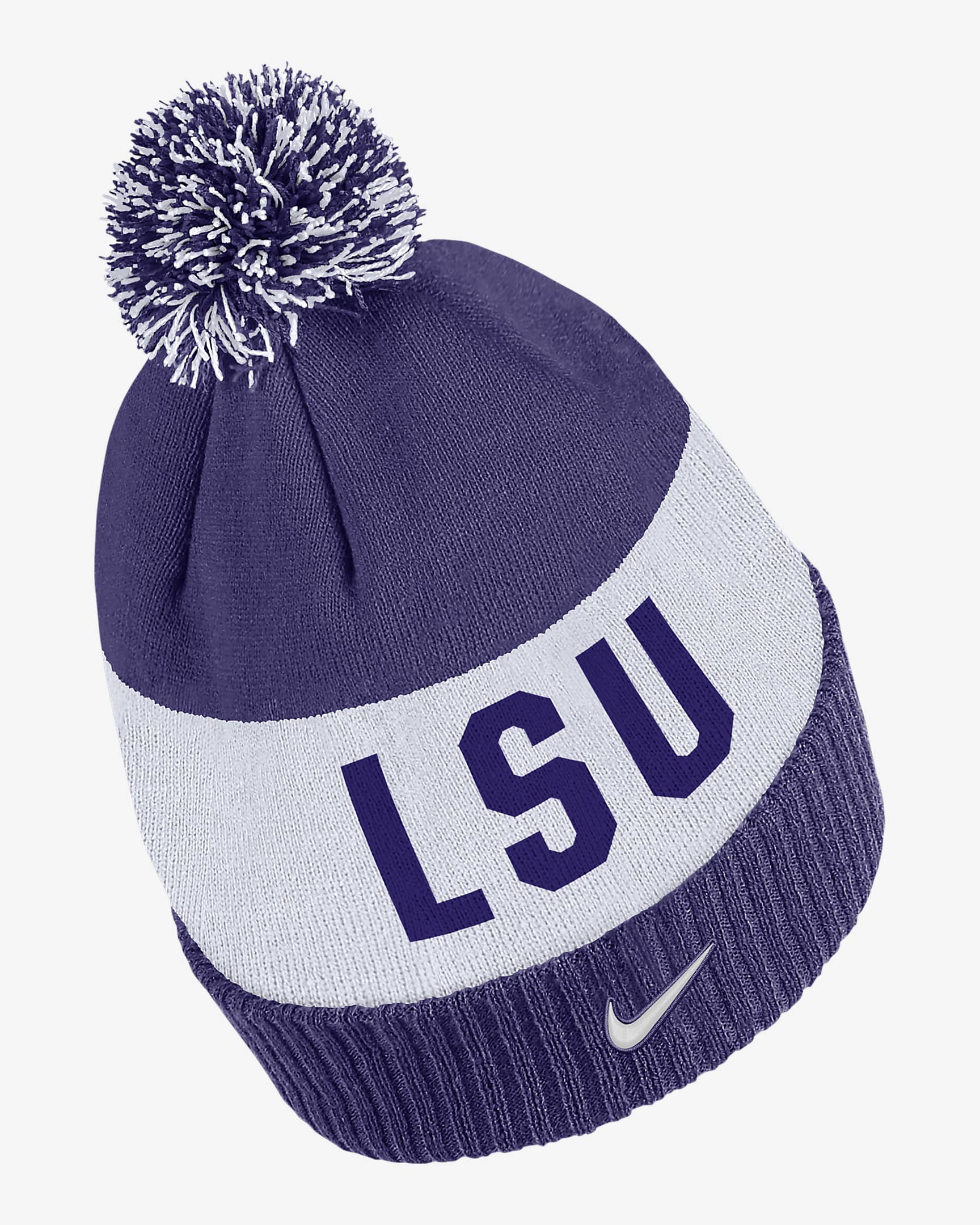 LSU Nike College Beanie - Orchid