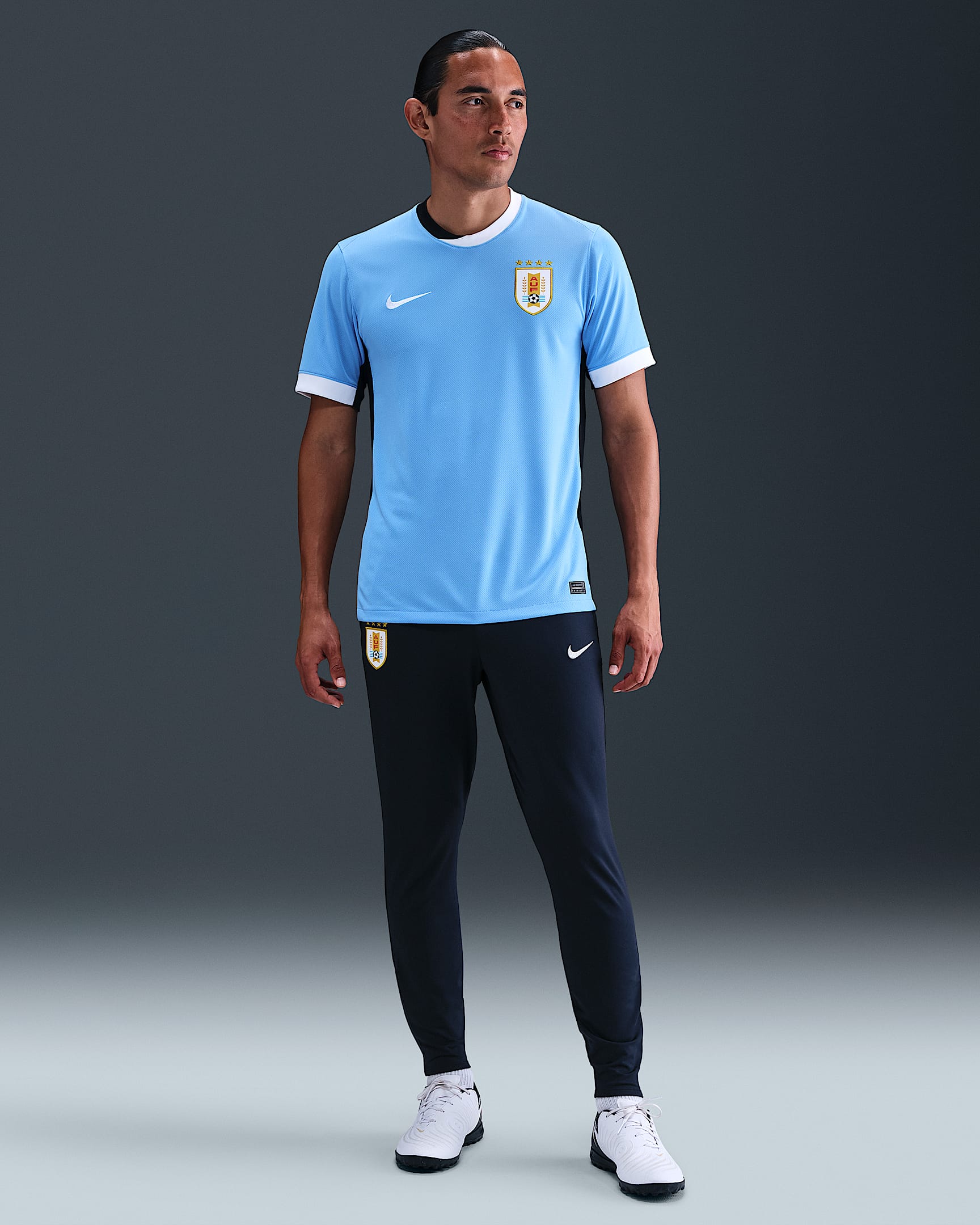 Pants de fútbol de tejido Knit Nike Dri-FIT para hombre Uruguay Strike - Obsidiana oscuro/Gris niebla/Gris niebla