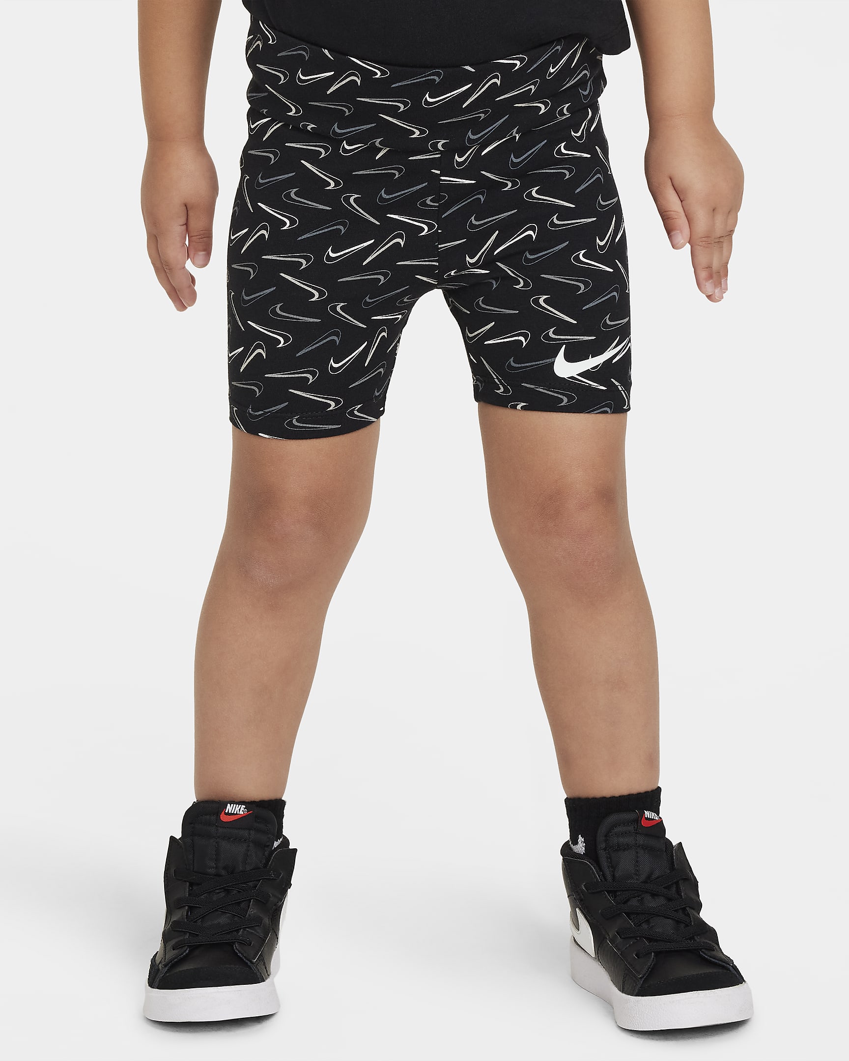 Nike Swoosh Toddler Bike Shorts - Black