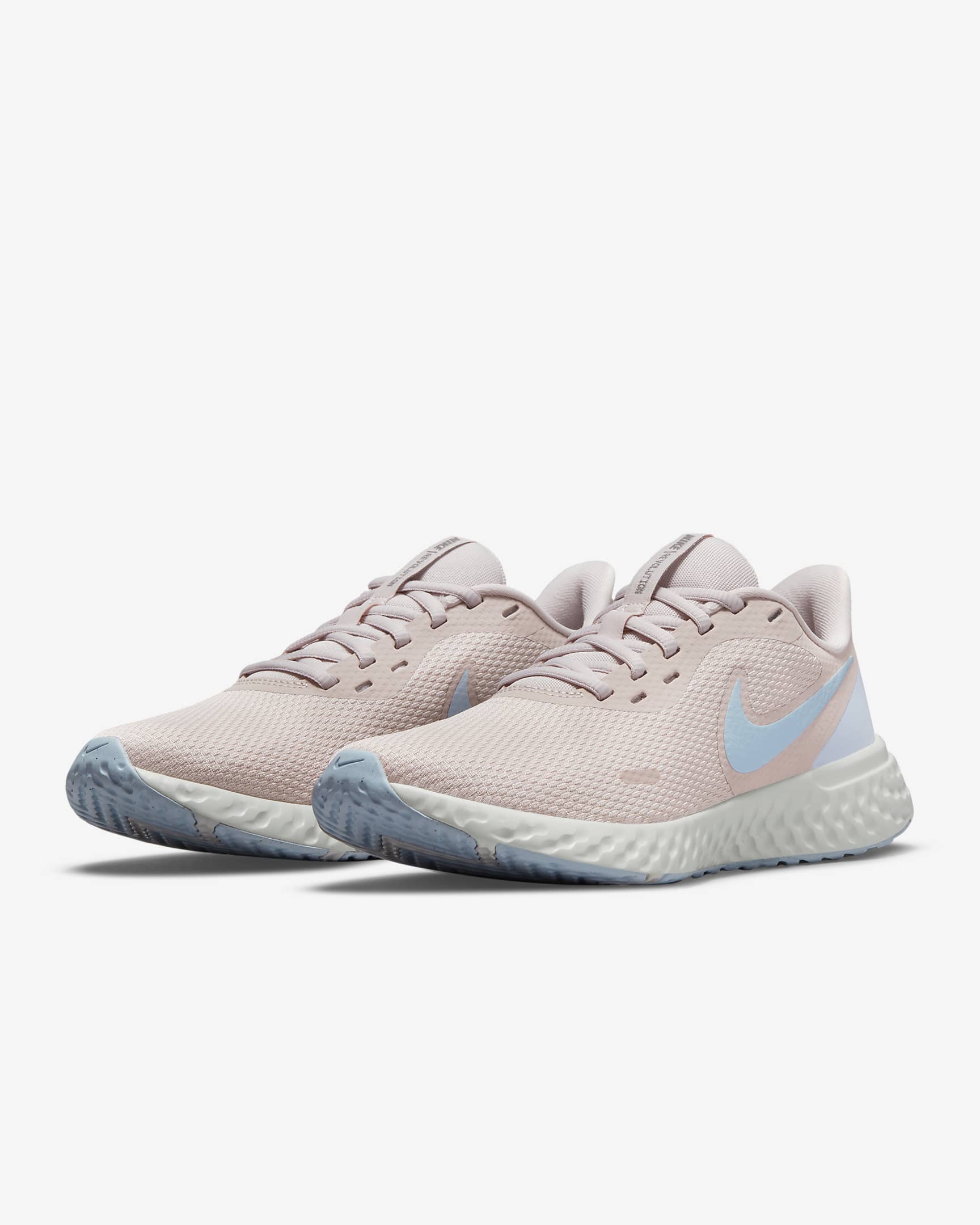 Nike Revolution 5 Women's Road Running Shoes - Barely Rose/Metallic Pewter/Photon Dust/Hydrogen Blue