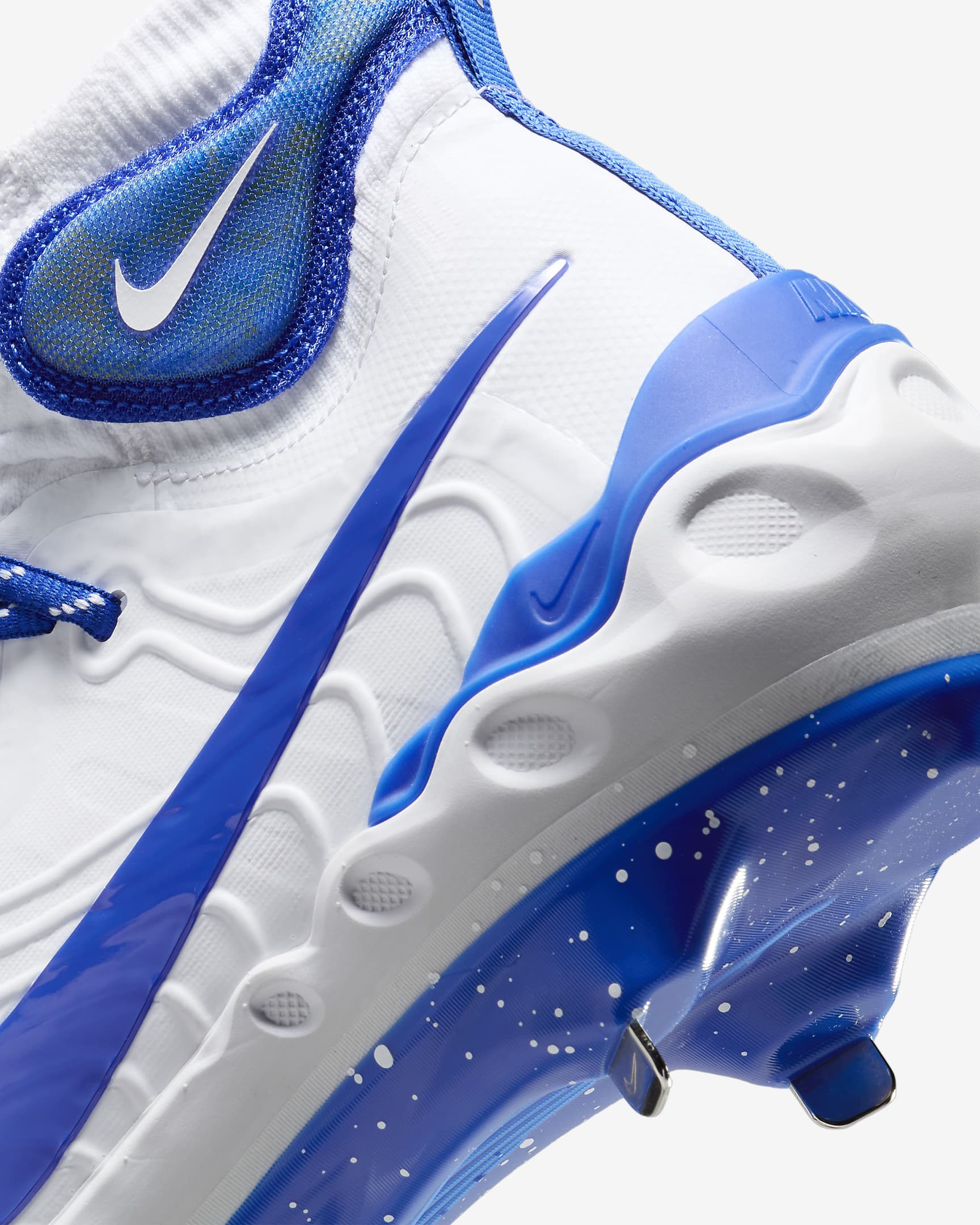 Nike Alpha Huarache NXT Men's Baseball Cleats - White/Pure Platinum/Hyper Royal