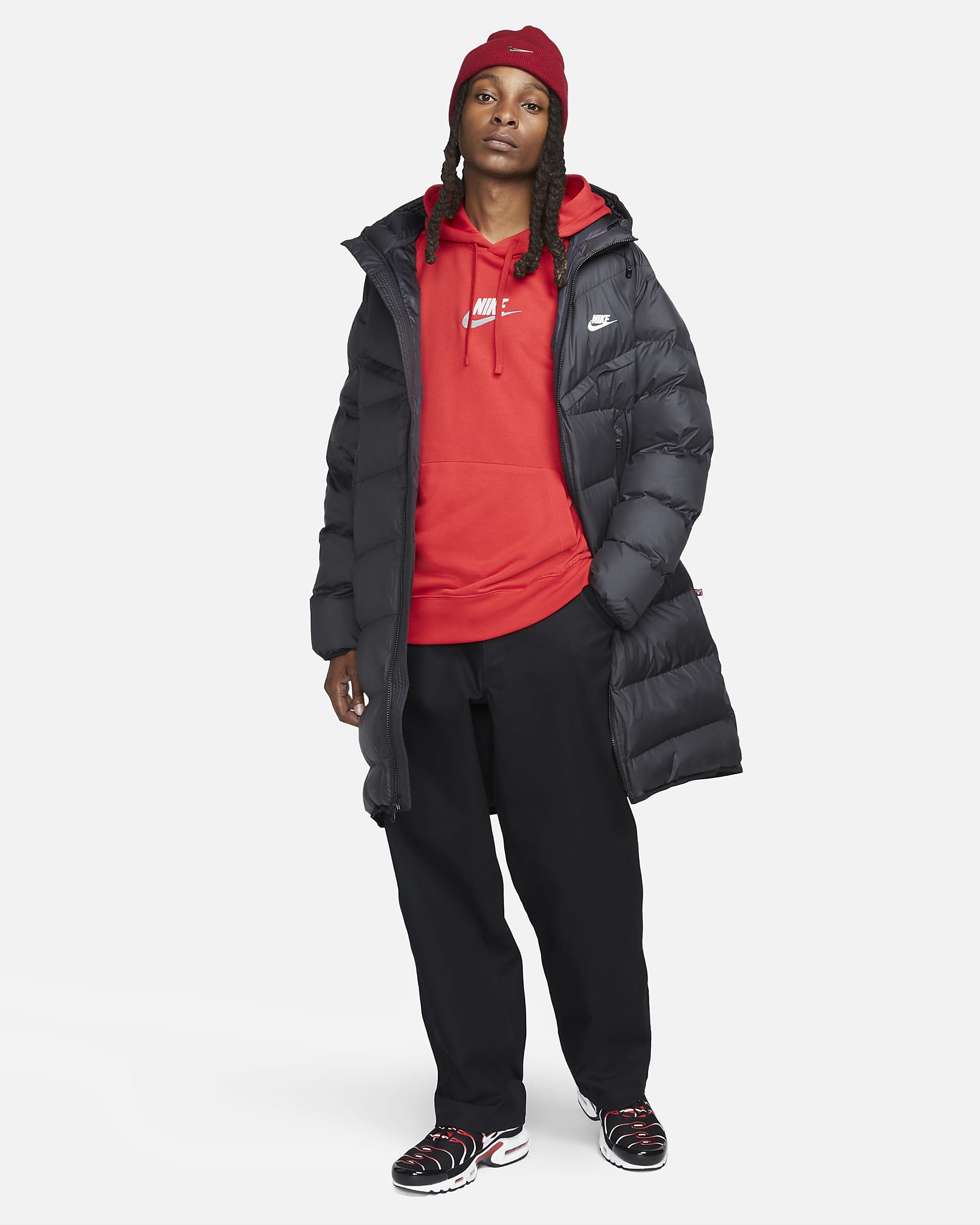 Nike Windrunner PrimaLoft® Men's Storm-FIT Hooded Parka Jacket - Black/Sail