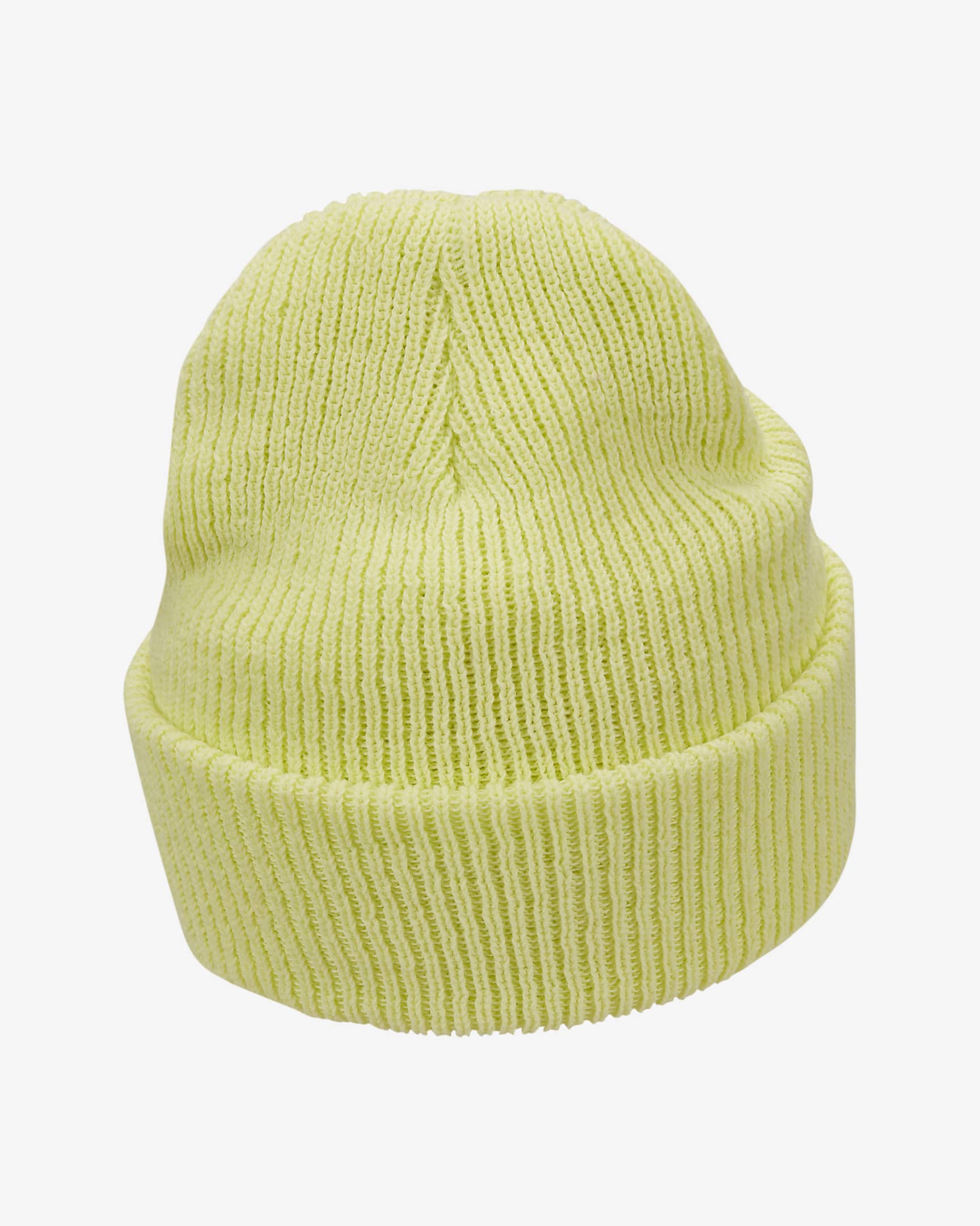 Nike Peak Tall Cuff Swoosh Beanie - Luminous Green/White