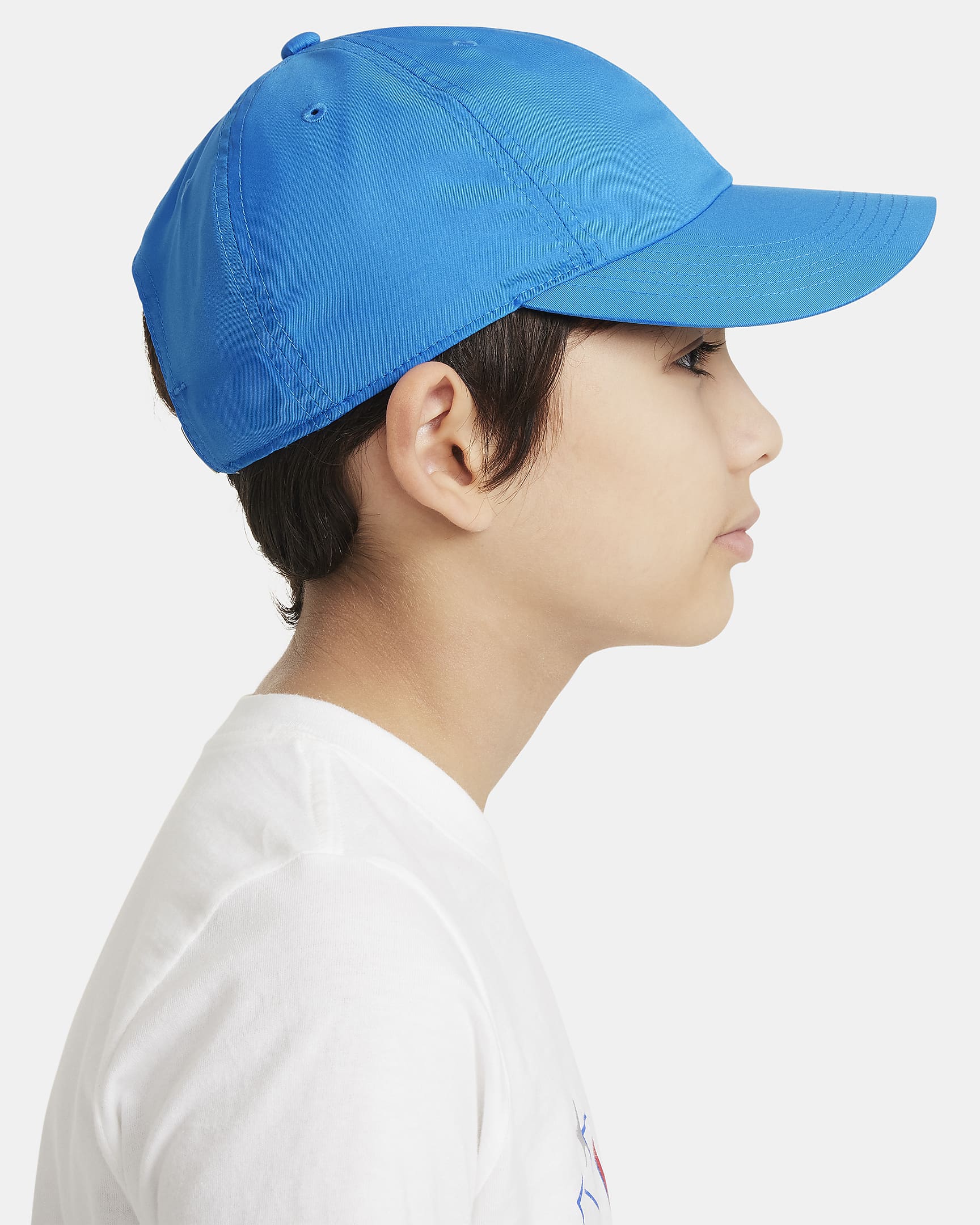 Cappello destrutturato con Swoosh in metallo Nike Dri-FIT Club – Bambini - Photo Blue