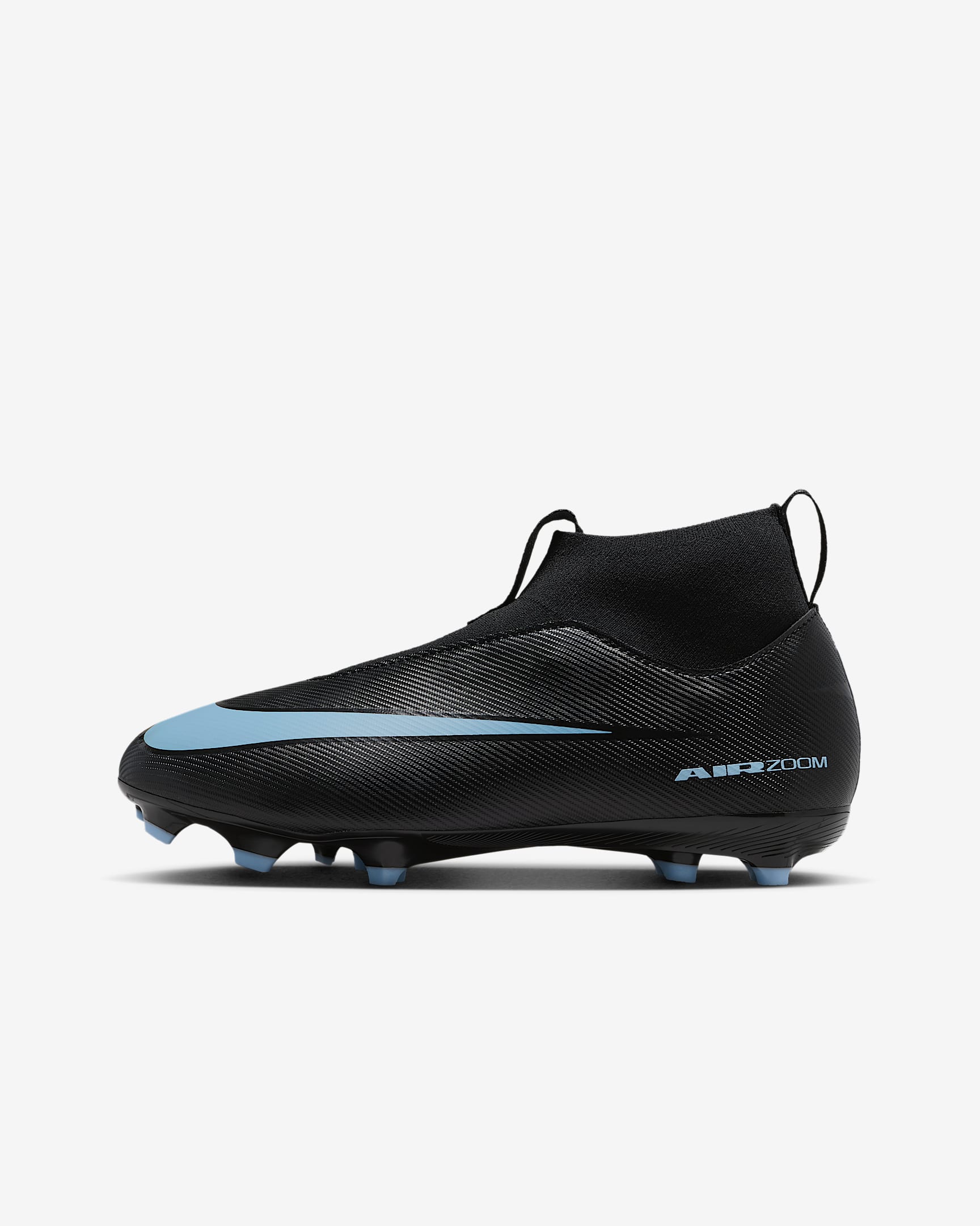 Scarpa da calcio multiterreno a taglio alto MG Nike Jr. Mercurial Superfly 10 Academy – Bambino/a e ragazzo/a - Nero/Ice Blue