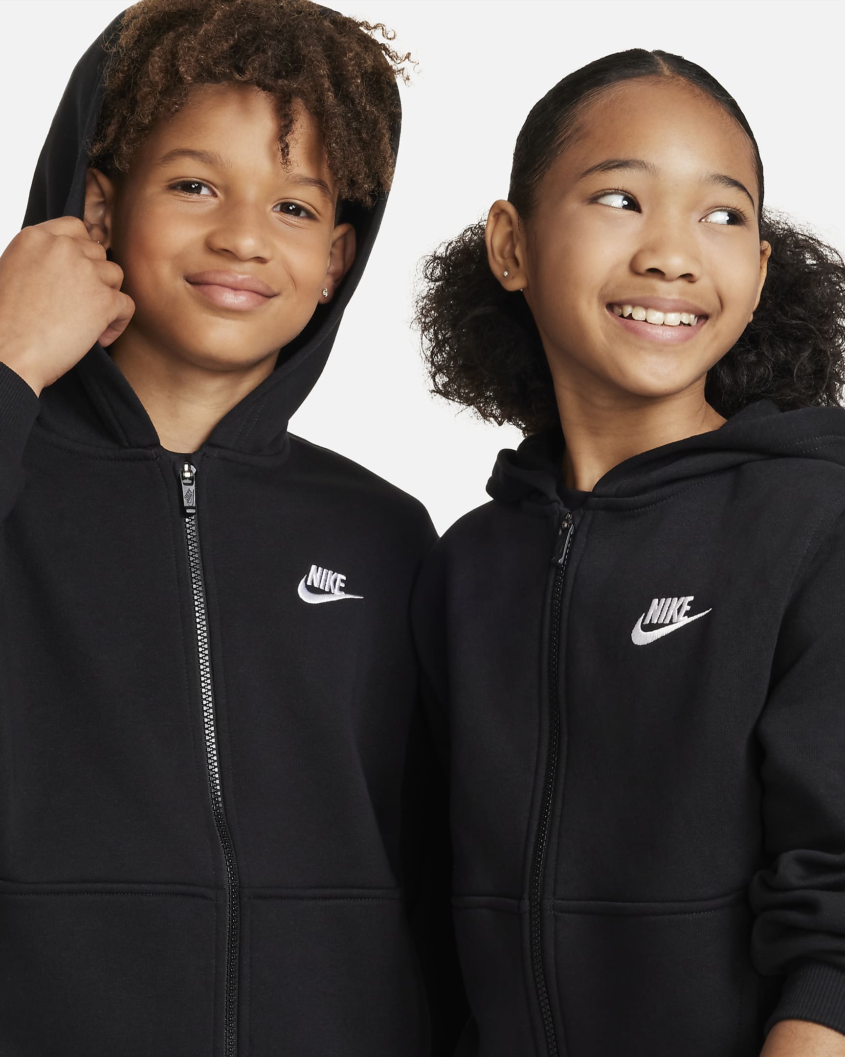 Nike Sportswear Club Fleece Older Kids' Full-Zip Hoodie. Nike UK