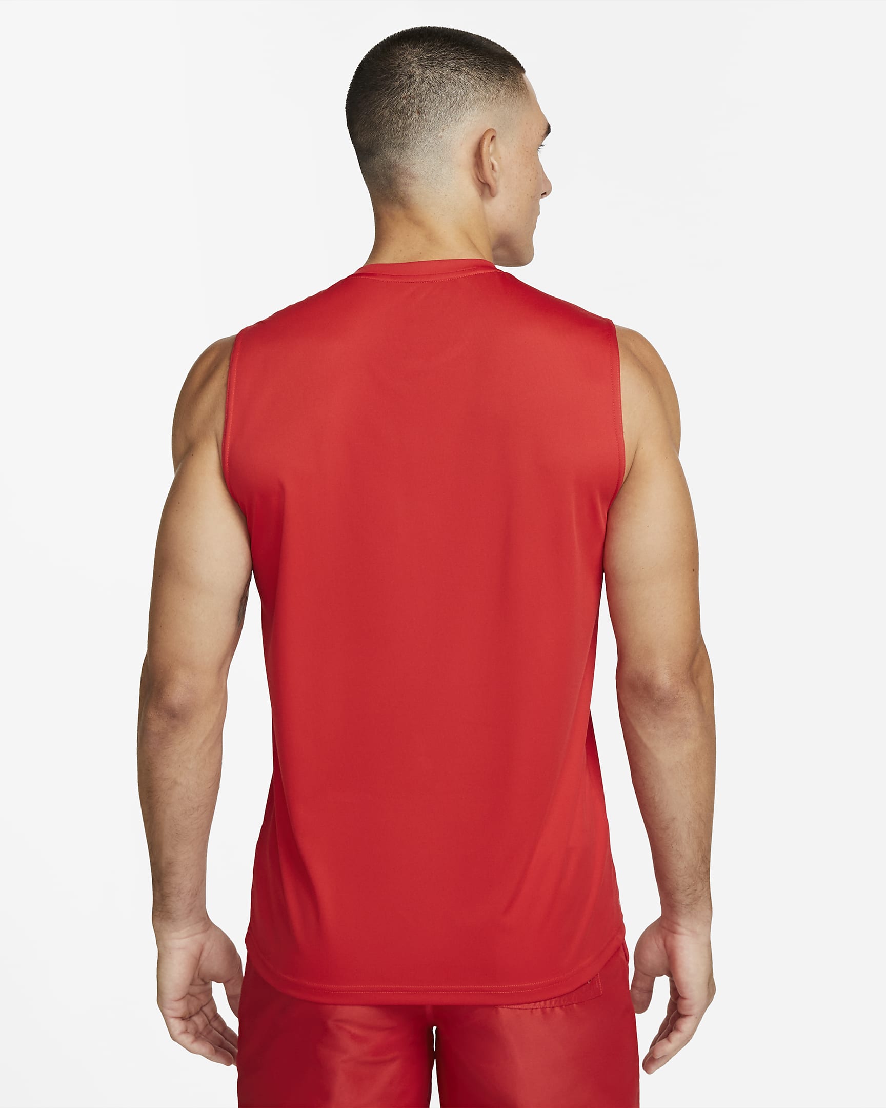 Camiseta Hydroguard de natación sin mangas para hombre Nike Essential - Rojo universitario