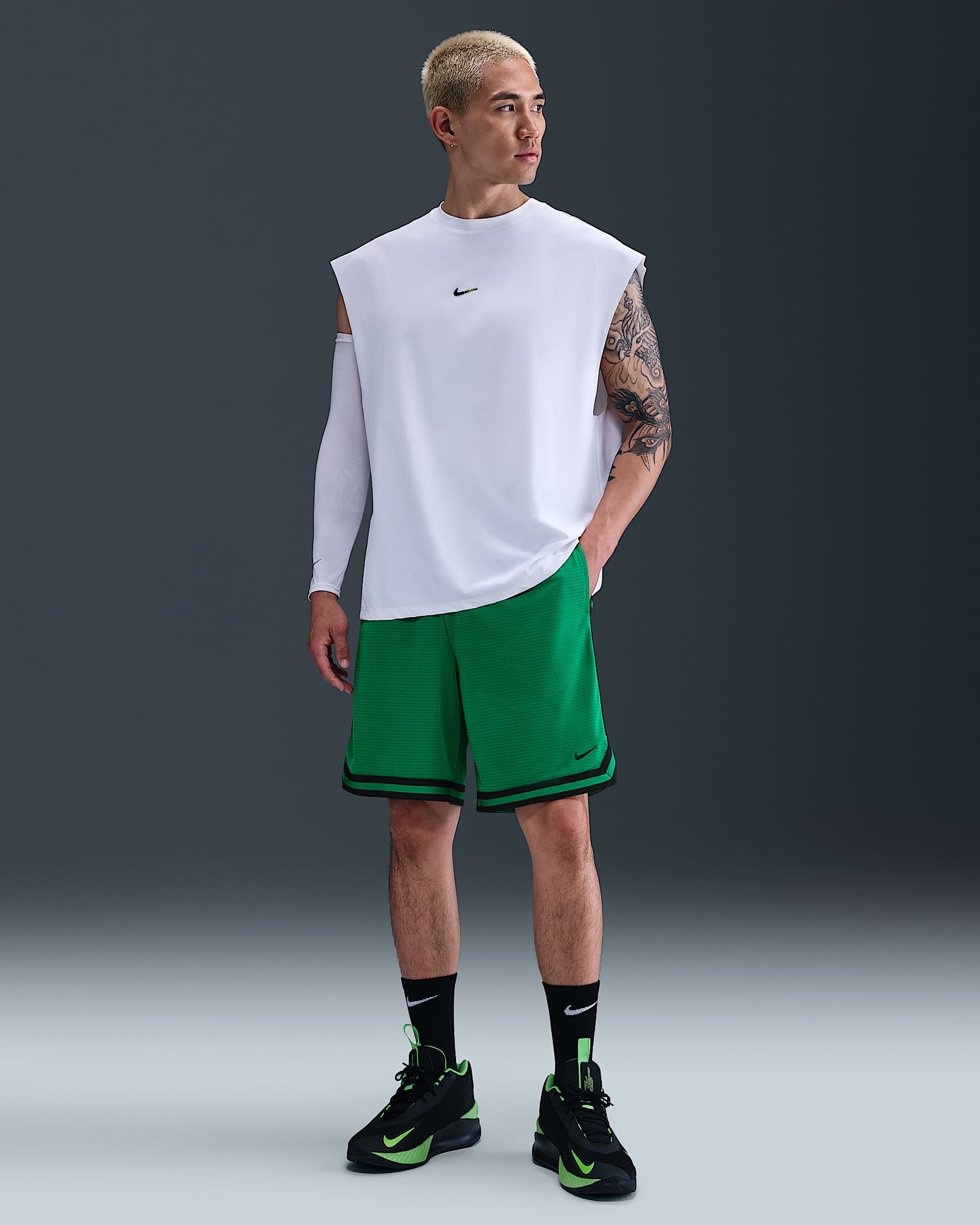 Nike DNA Men's Dri-FIT 20cm (approx.) Basketball Shorts - Malachite/Black/Black