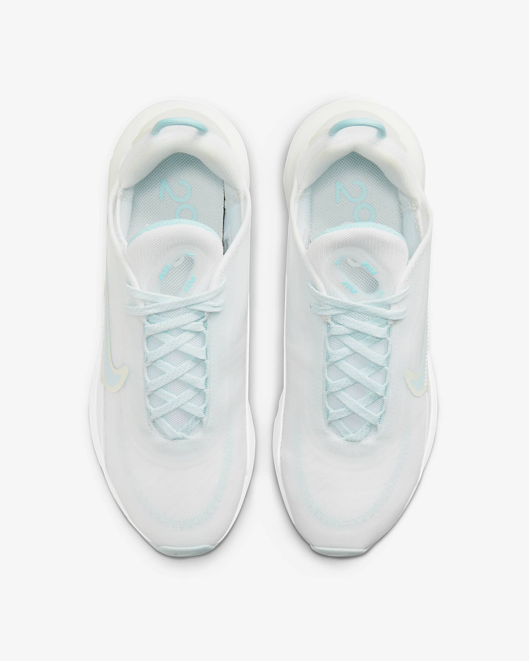 nike air shoes blue and white