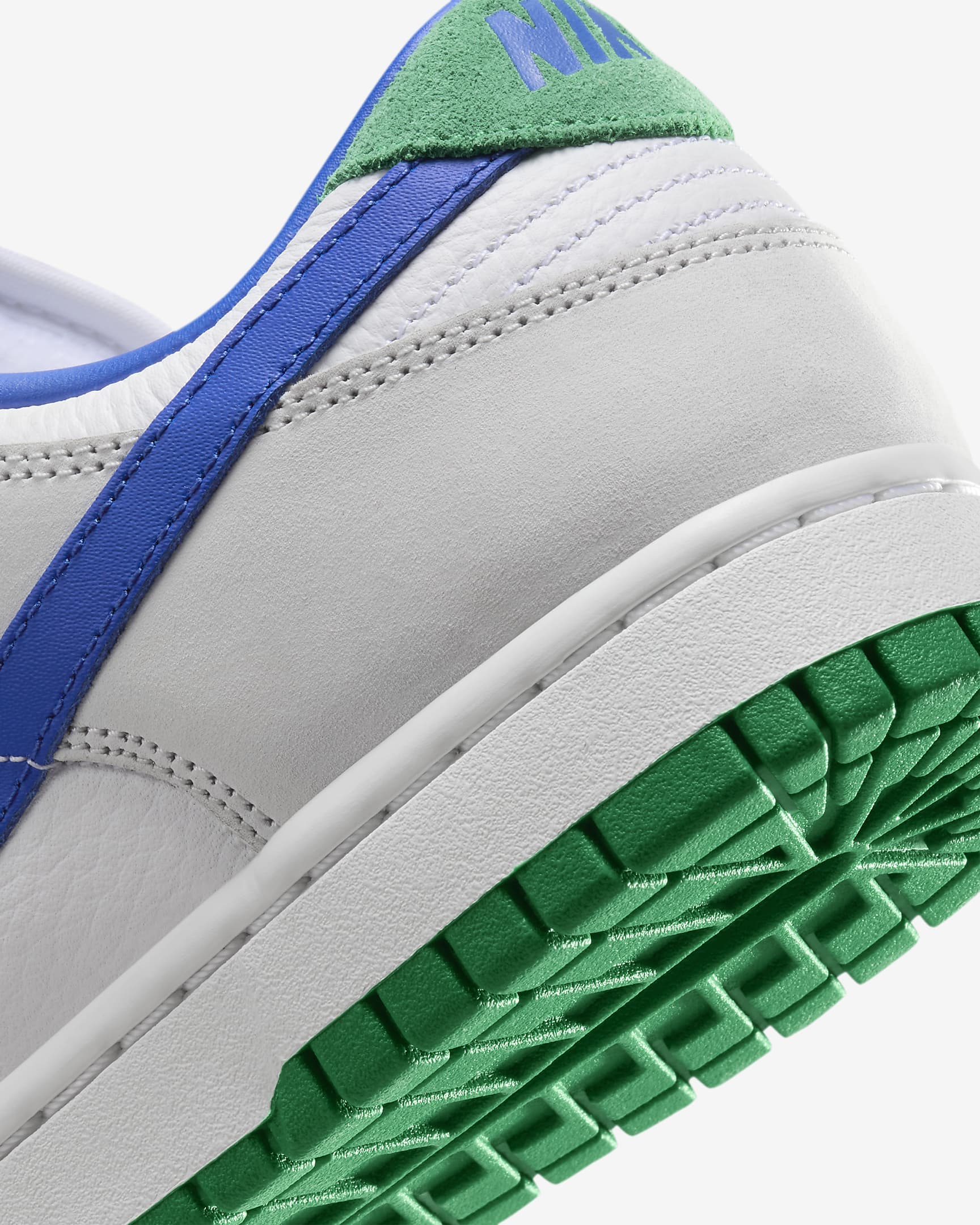 Nike Dunk Low Premium Women's Shoes - White/Photon Dust/Stadium Green/Photo Blue