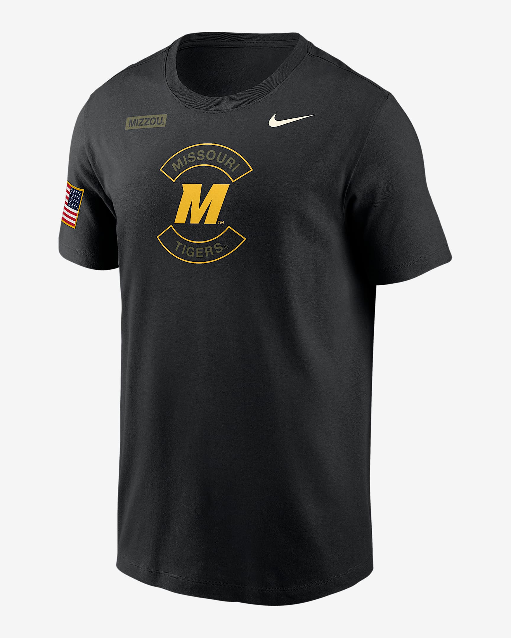 Missouri Tigers Team Issue Men's Nike Dri-FIT T-Shirt - Black