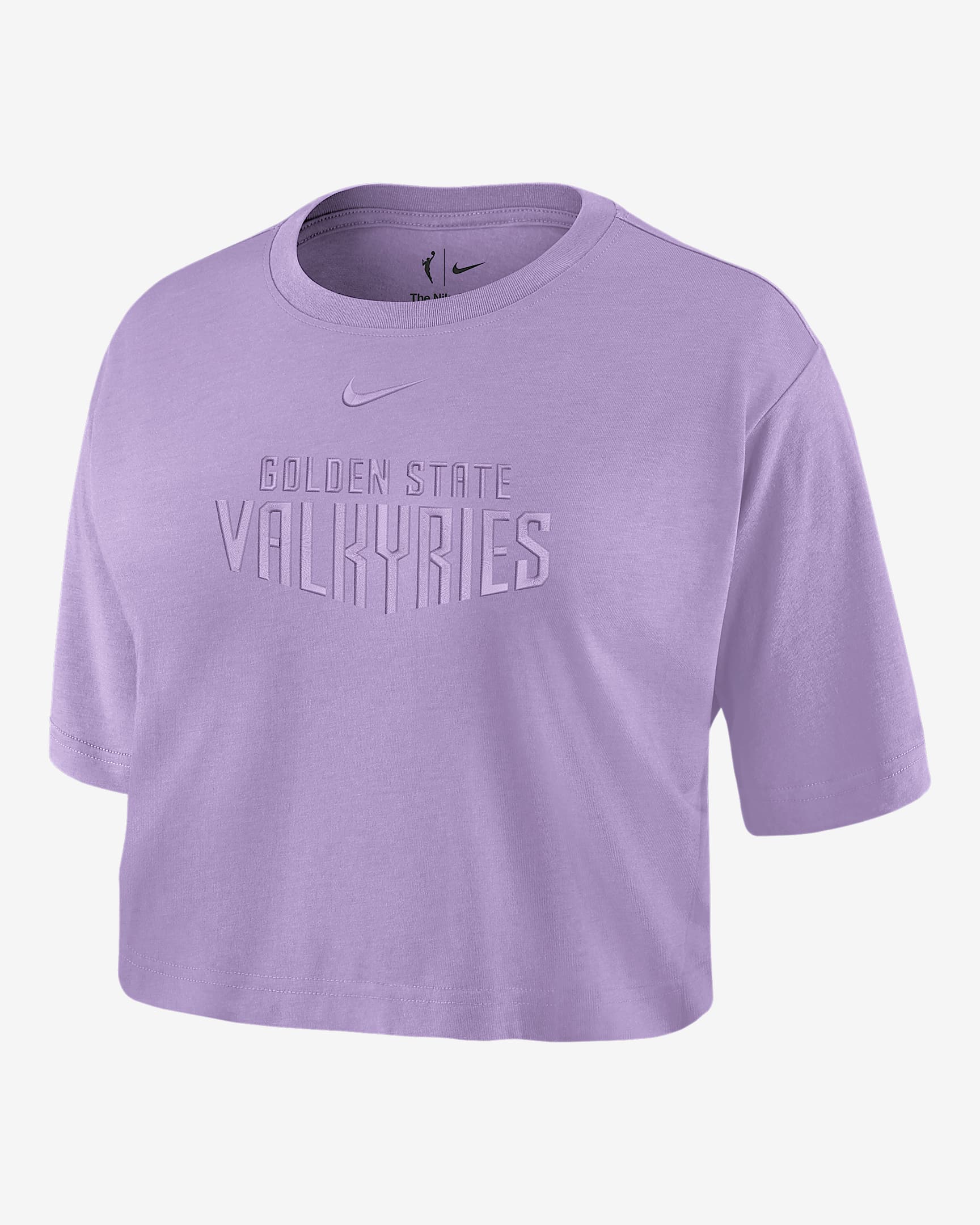 Golden State Valkyries Women's Nike WNBA Cropped T-Shirt - Urban Lilac