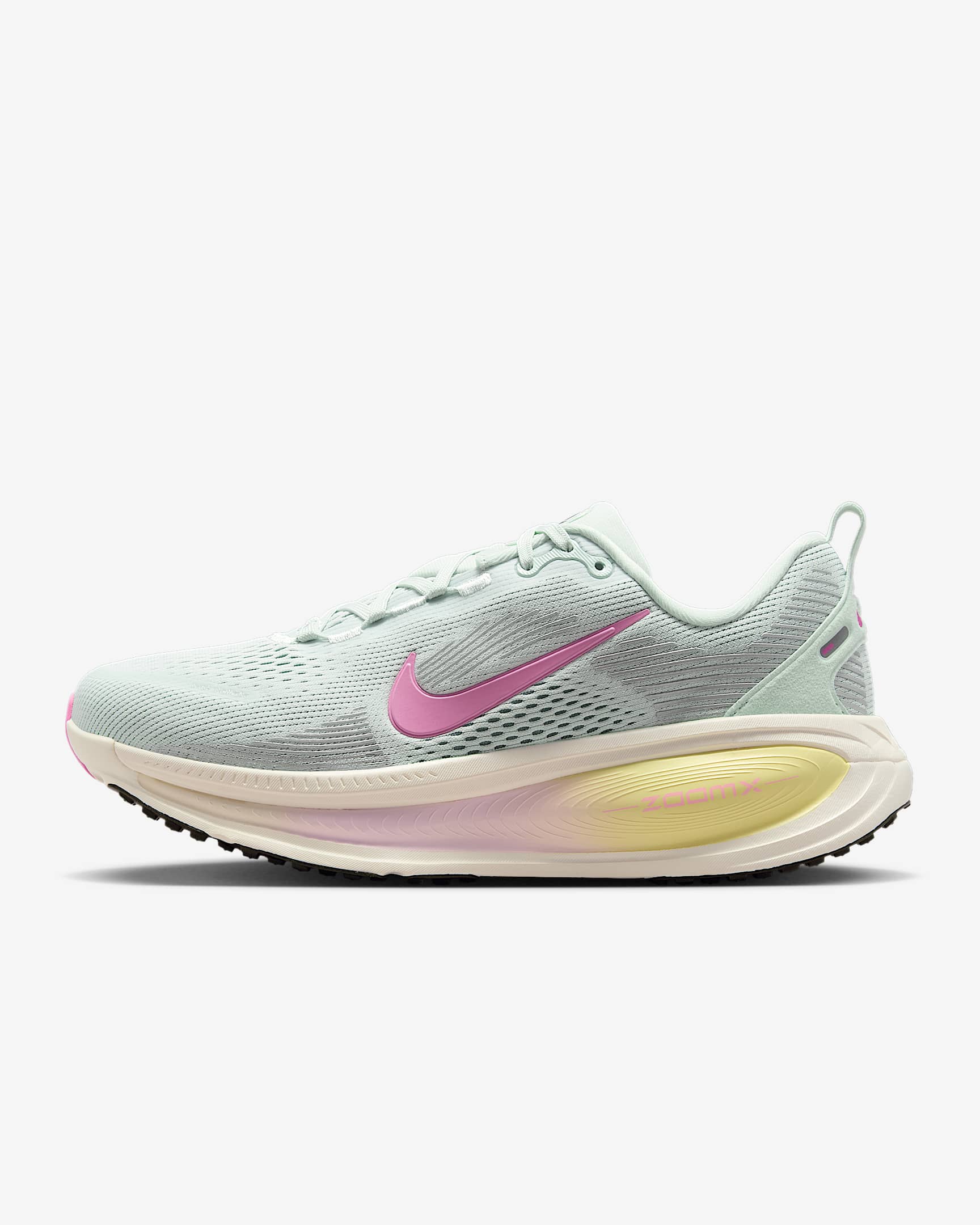 Nike Vomero 18 Women's Road Running Shoes - Barely Grey/Pale Ivory/Cannon/Playful Pink