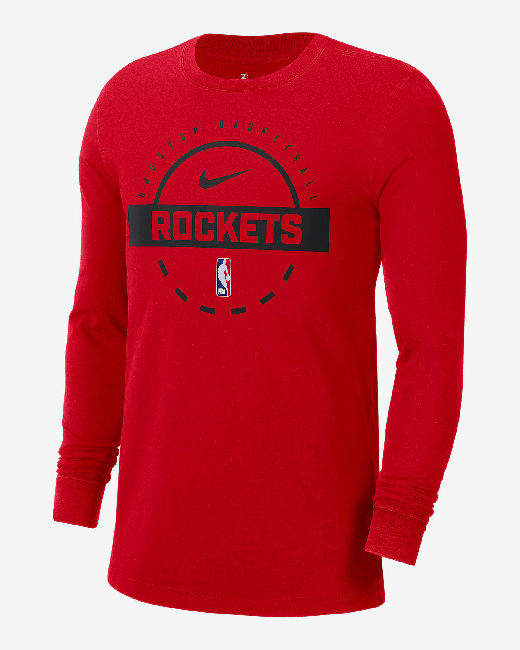 Houston Rockets Men's Nike NBA Practice Long-Sleeve T-Shirt - University Red