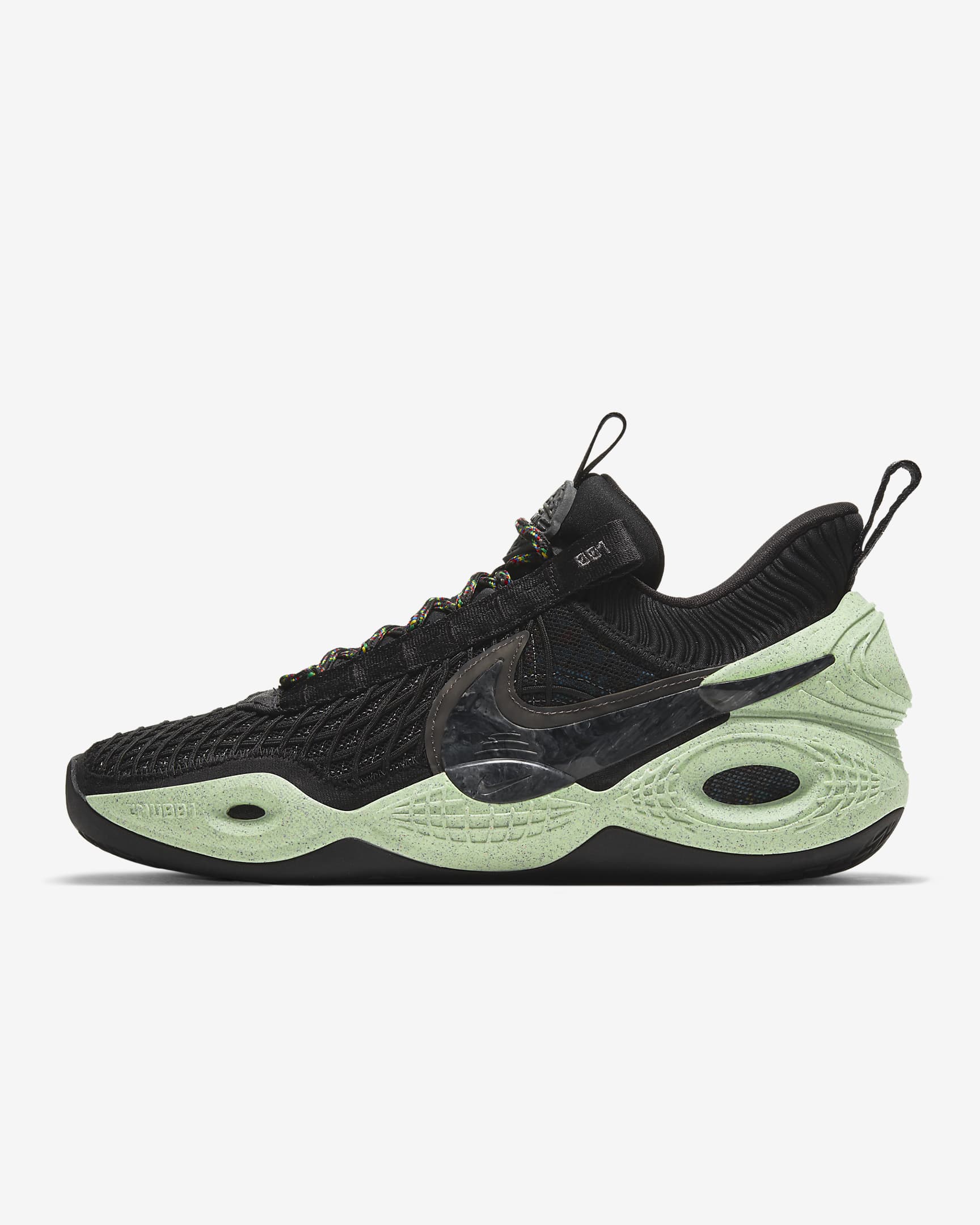 Calzado de básquetbol Nike Cosmic Unity "Green Glow" - Negro/Voltio ligero/Gris humo/Negro