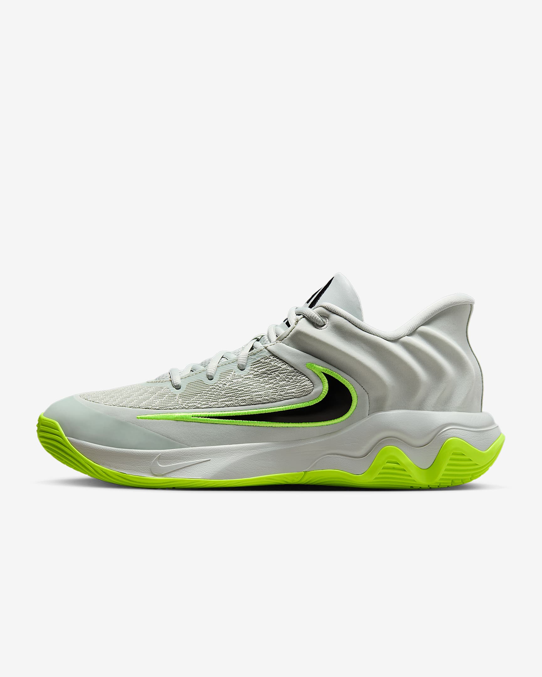 Tenis de básquetbol Giannis Immortality 4 - Plata claro/Volt/Negro