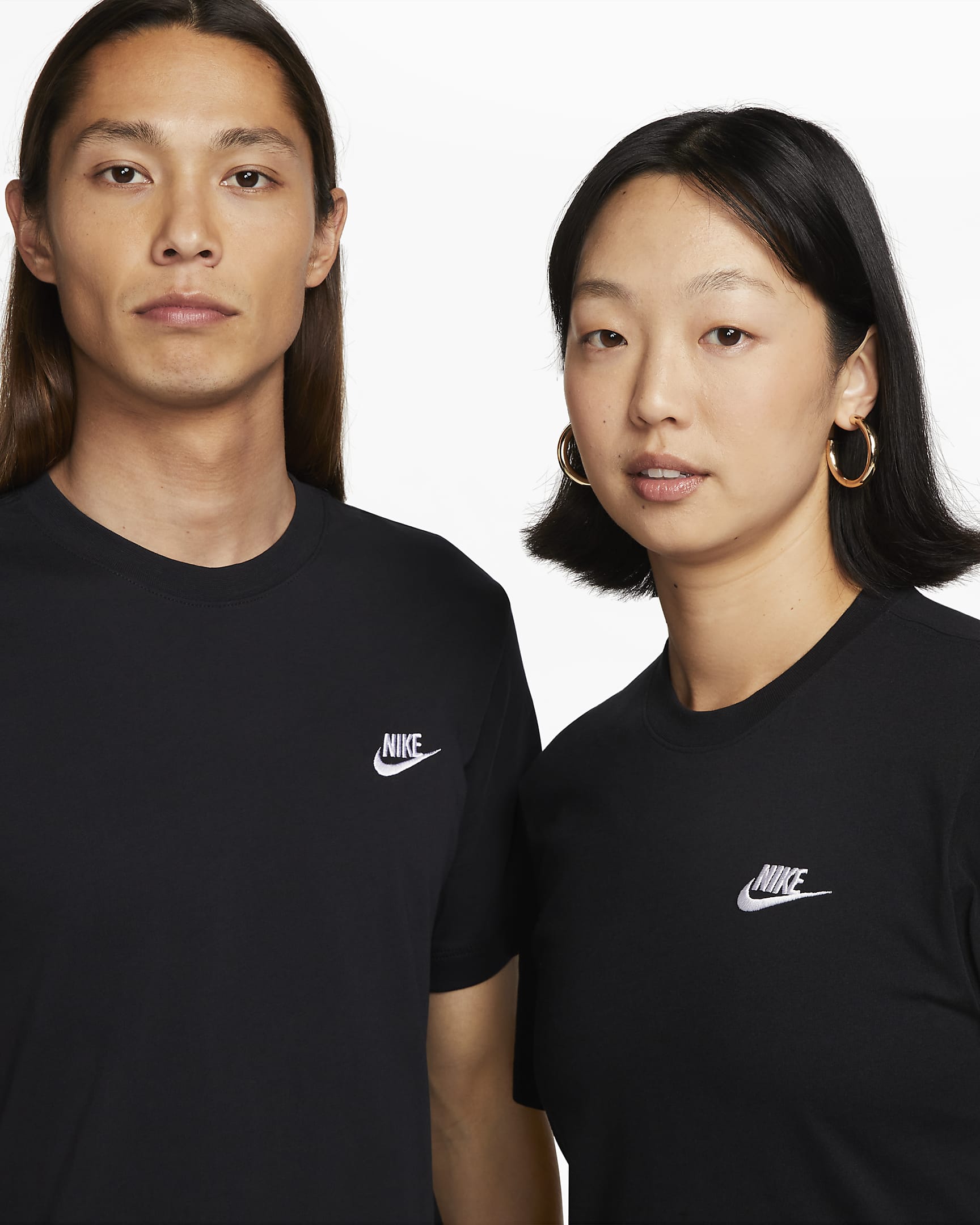 Ανδρικό T-Shirt Nike Sportswear Club - Μαύρο/Λευκό