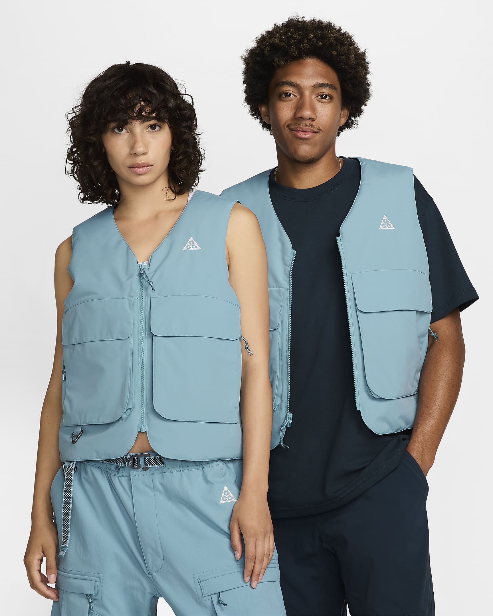 Nike ACG "Skull Peak" PrimaLoft® Reversible Vest - Denim Turquoise/Armory Navy/Summit White