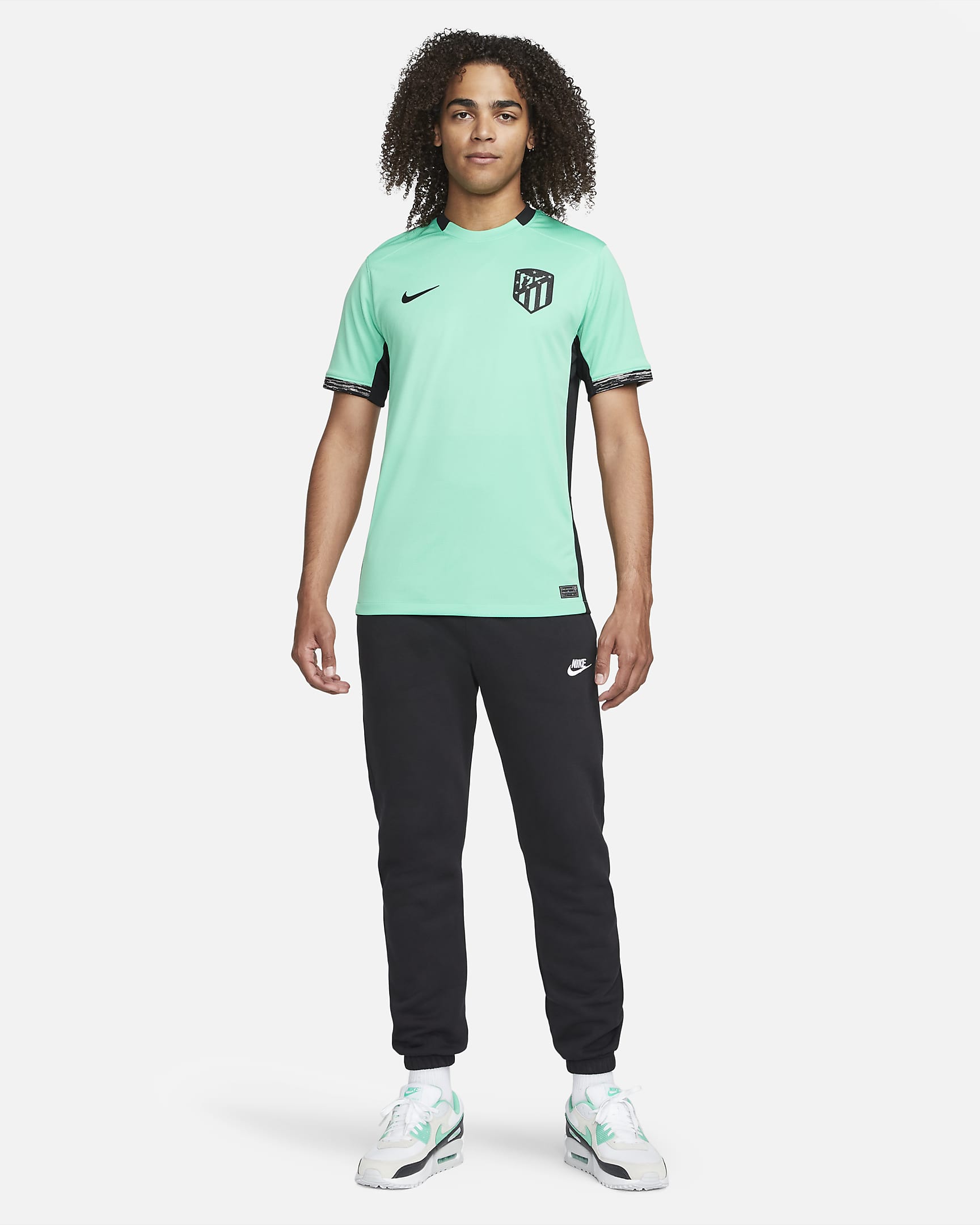 Atlético Madrid 2023/24 Stadium Third Men's Nike Dri-FIT Soccer Jersey - Spring Green/Black/Black