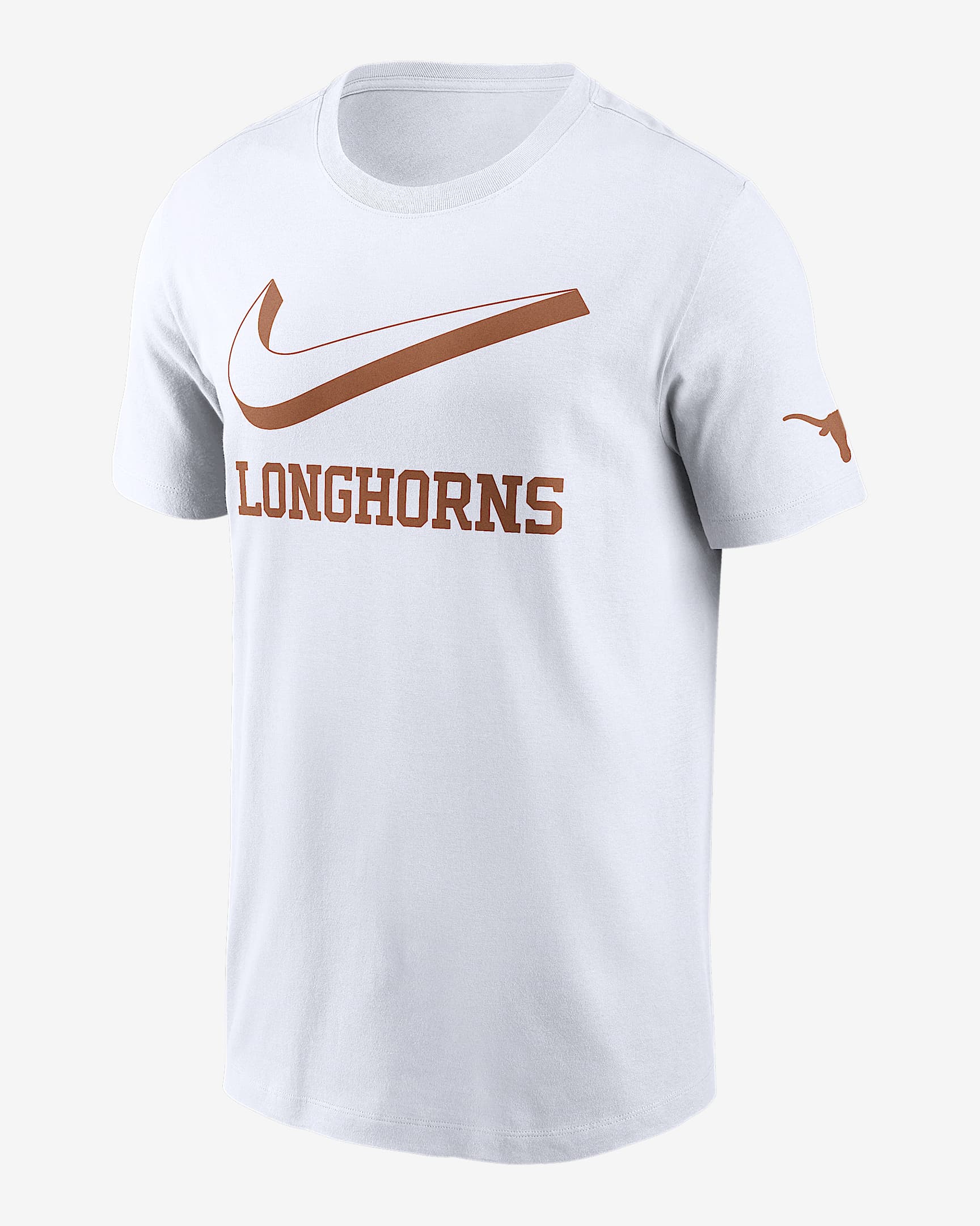 Texas Primetime Campus 2-Hit Swoosh Men's Nike College T-Shirt - White