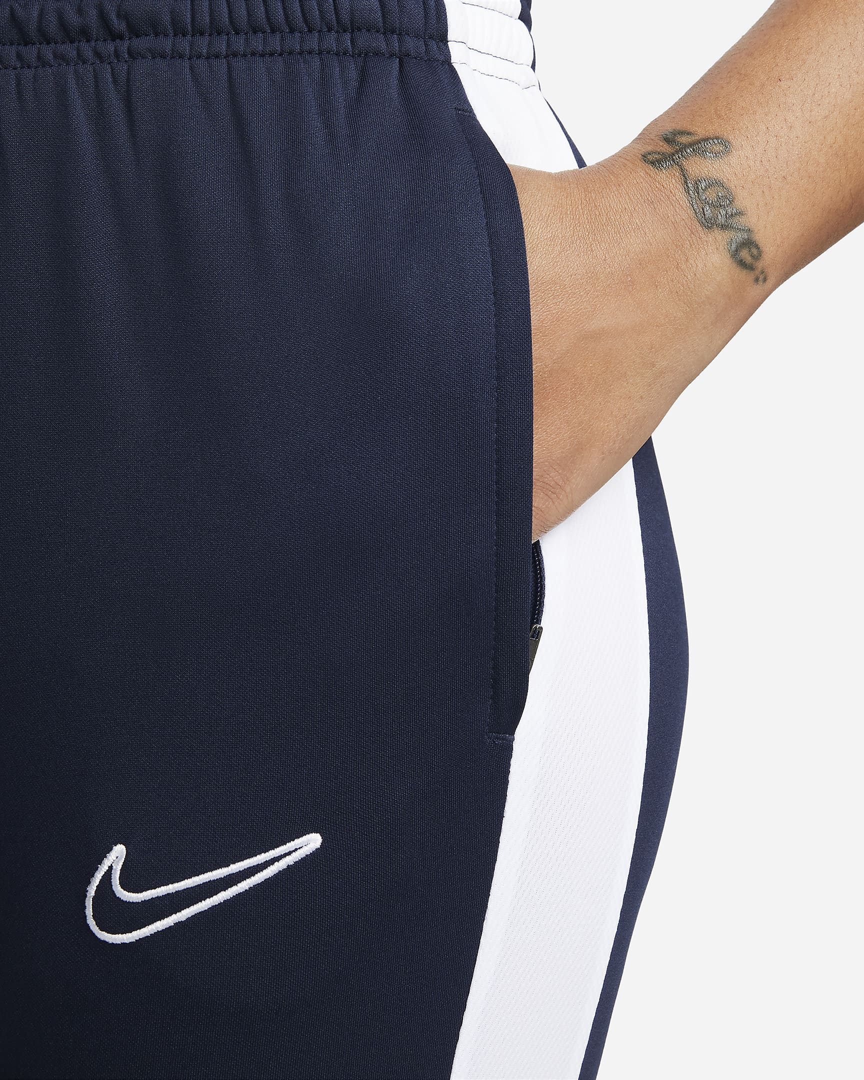 Dámské fotbalové kalhoty Nike Dri-FIT Academy - Obsidian/Bílá/Bílá