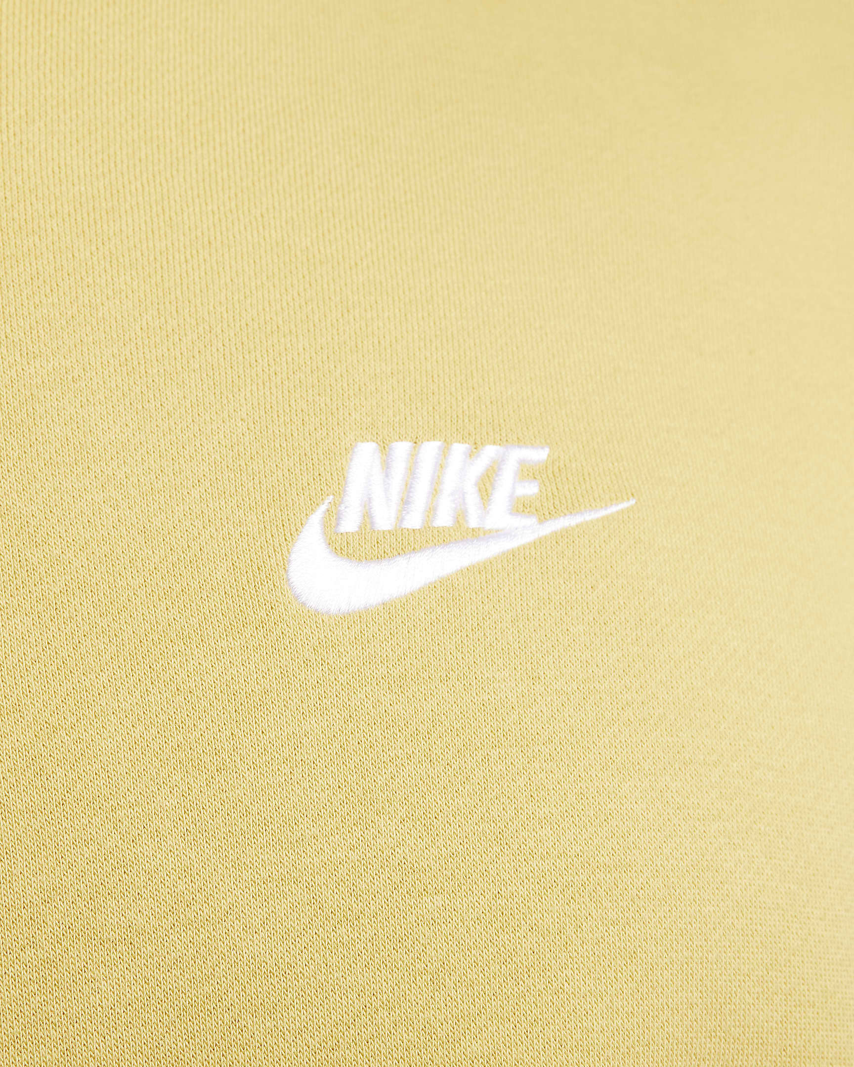 Nike Sportswear Club Fleece Pullover Hoodie - Buff Gold/Buff Gold/White