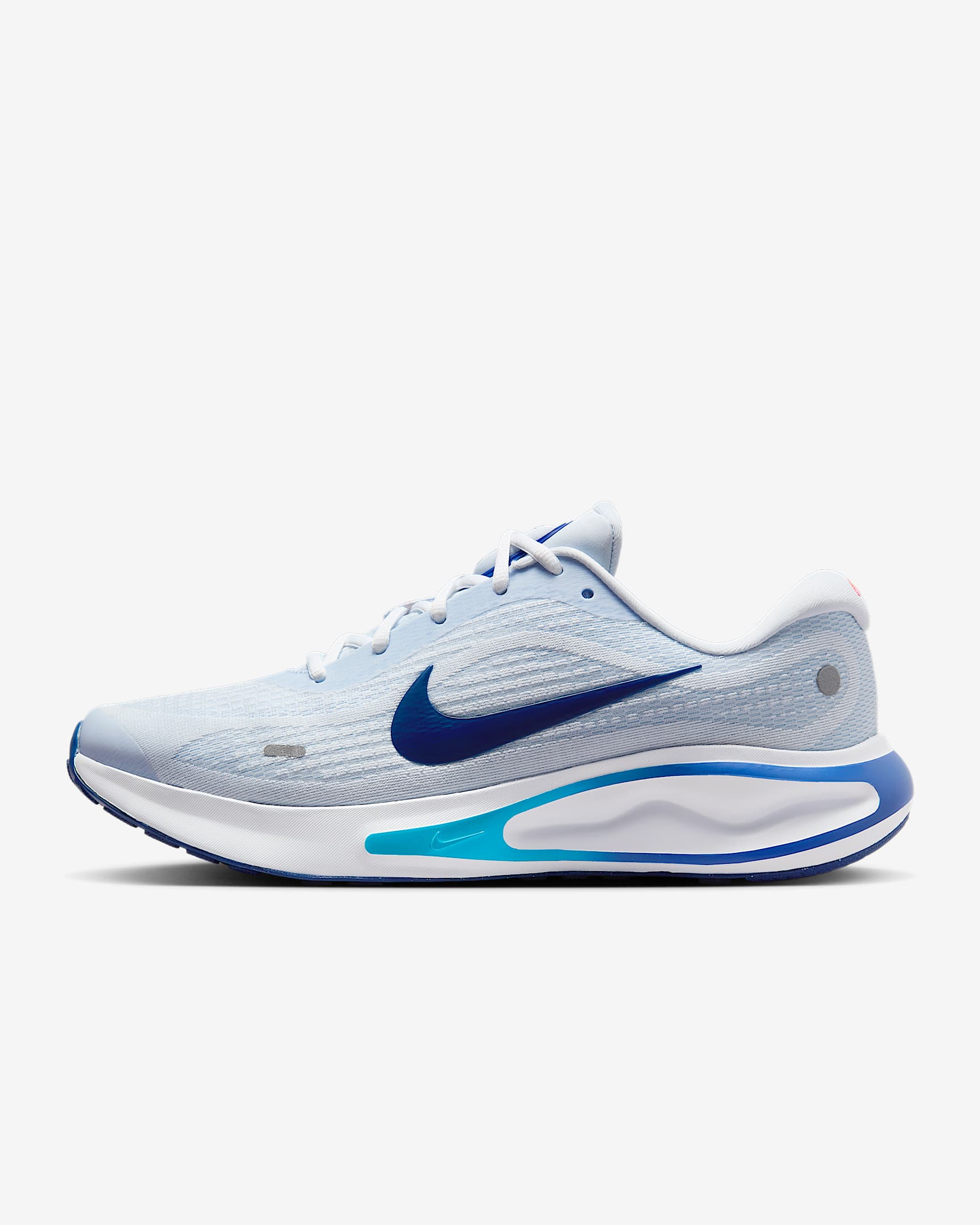 Nike Journey Run Sabatilles de running de carretera - Home - Football Grey/Aluminum/Blue Lightning/Blue Void