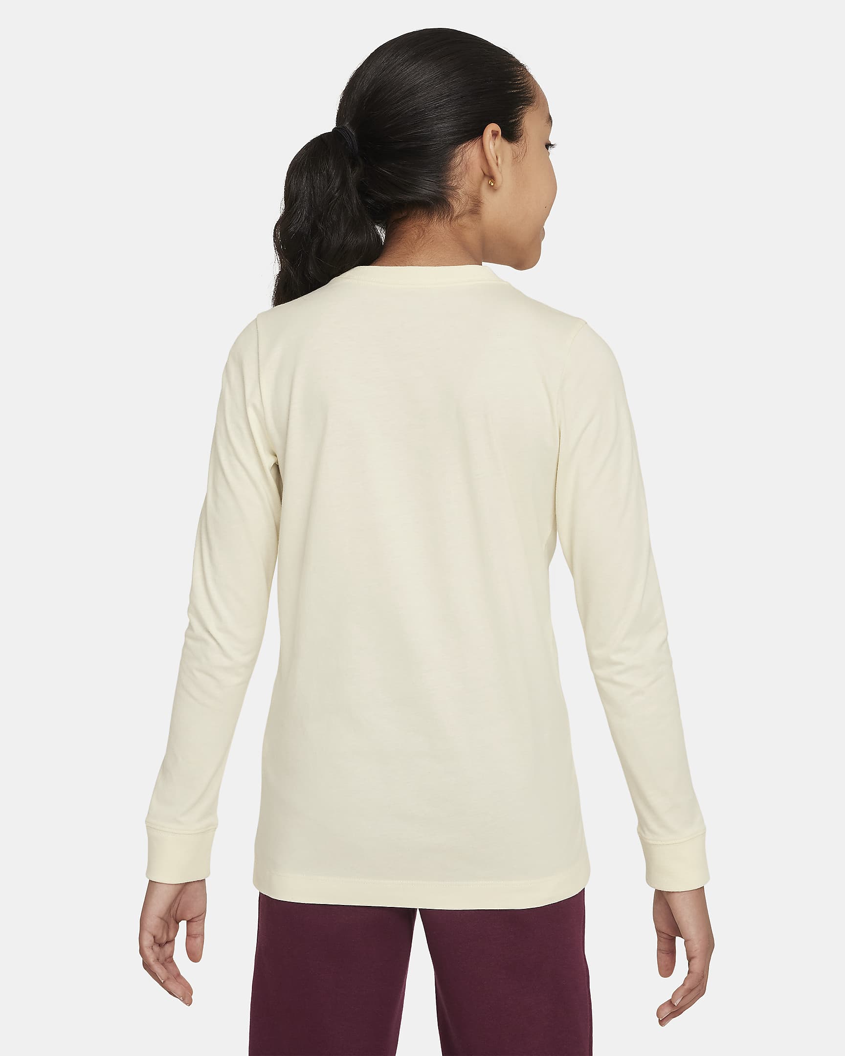 Nike Sportswear Big Kids' Long-Sleeve T-Shirt - Coconut Milk