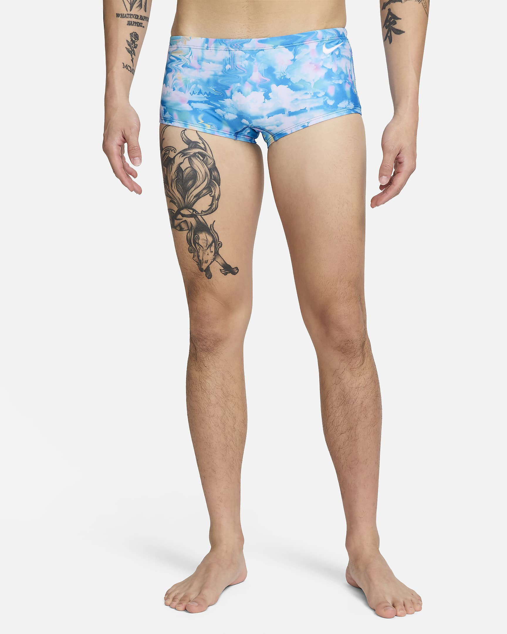 Ropa interior de pierna cuadrada Nike Swim HydraStrong - Azul foto