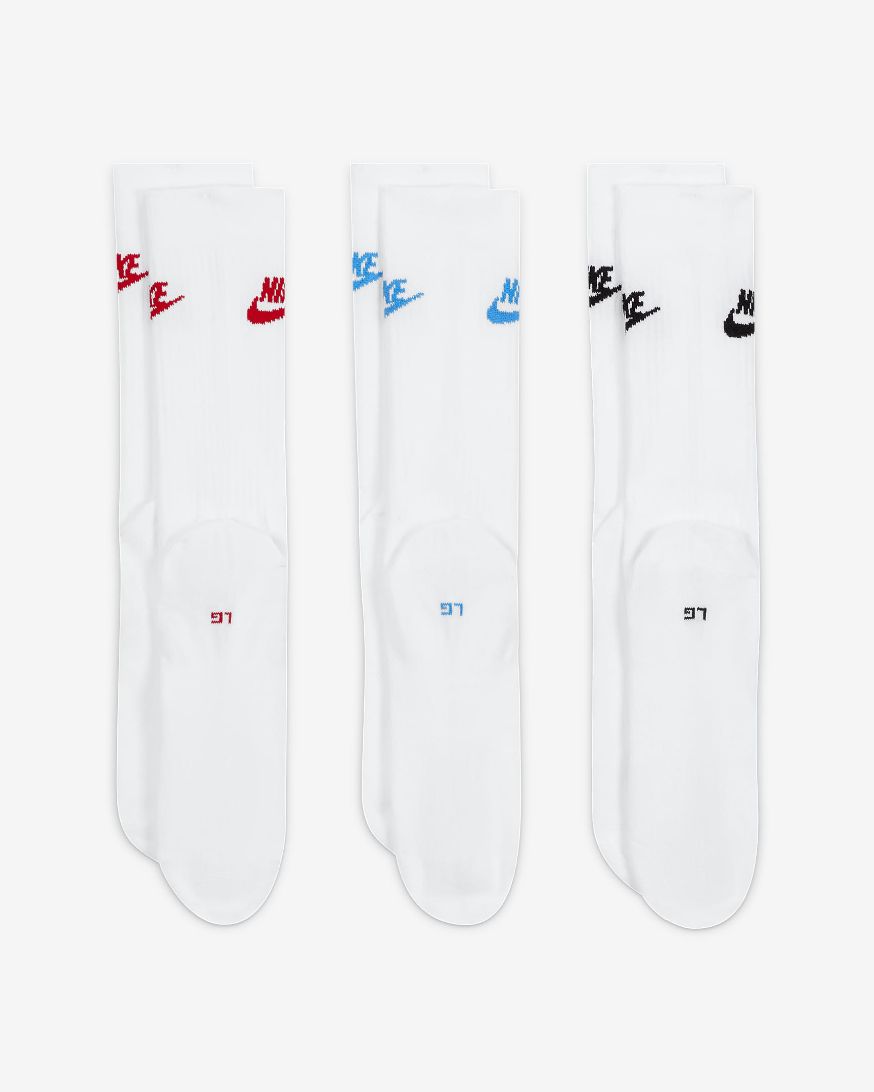 Nike Sportswear Everyday Essential Crew Socks (3 Pairs). Nike AU