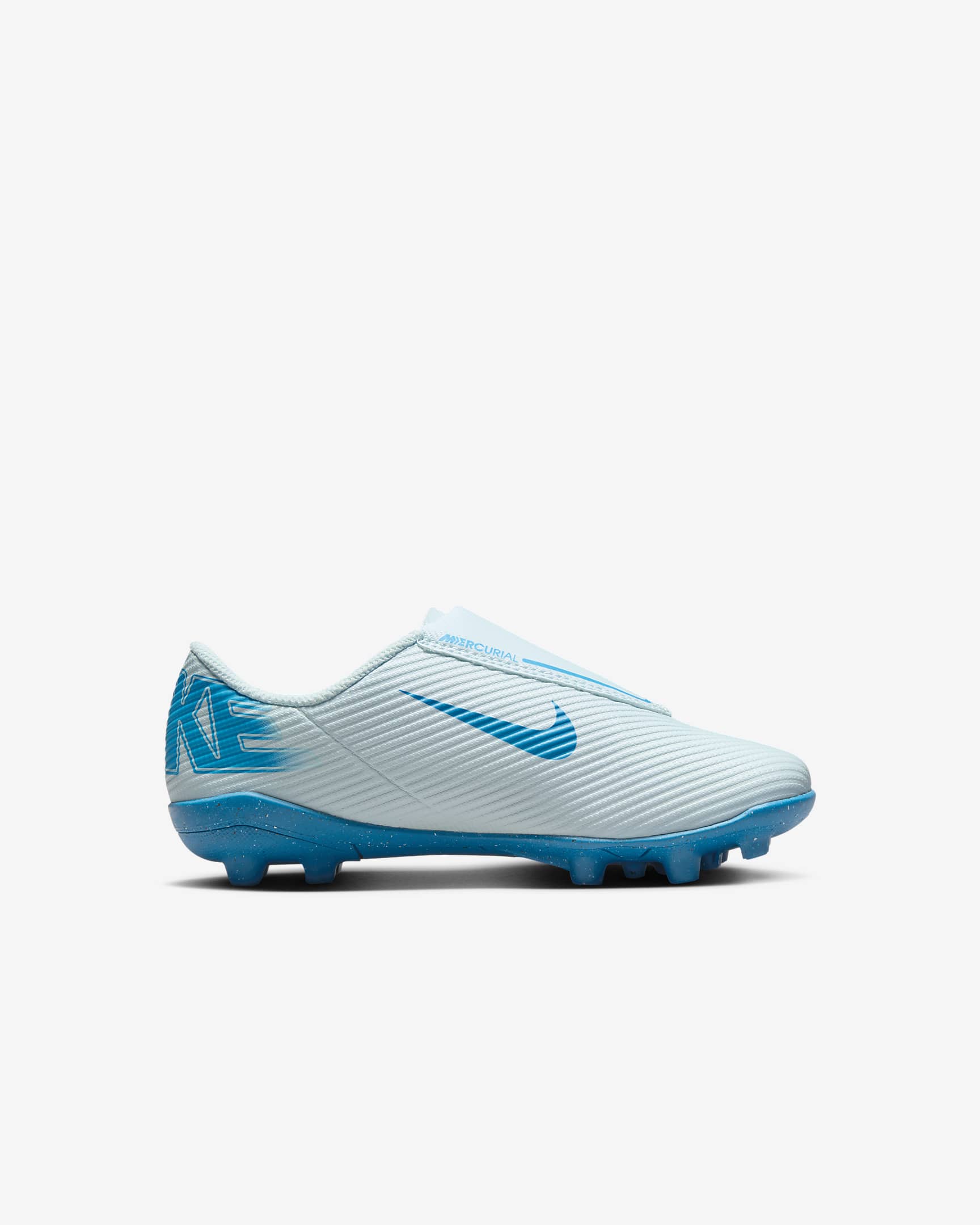 Nike Jr. Mercurial Vapor 16 Club MG Low-Top-Fußballschuh (jüngere Kinder) - Glacier Blue/Blue Orbit