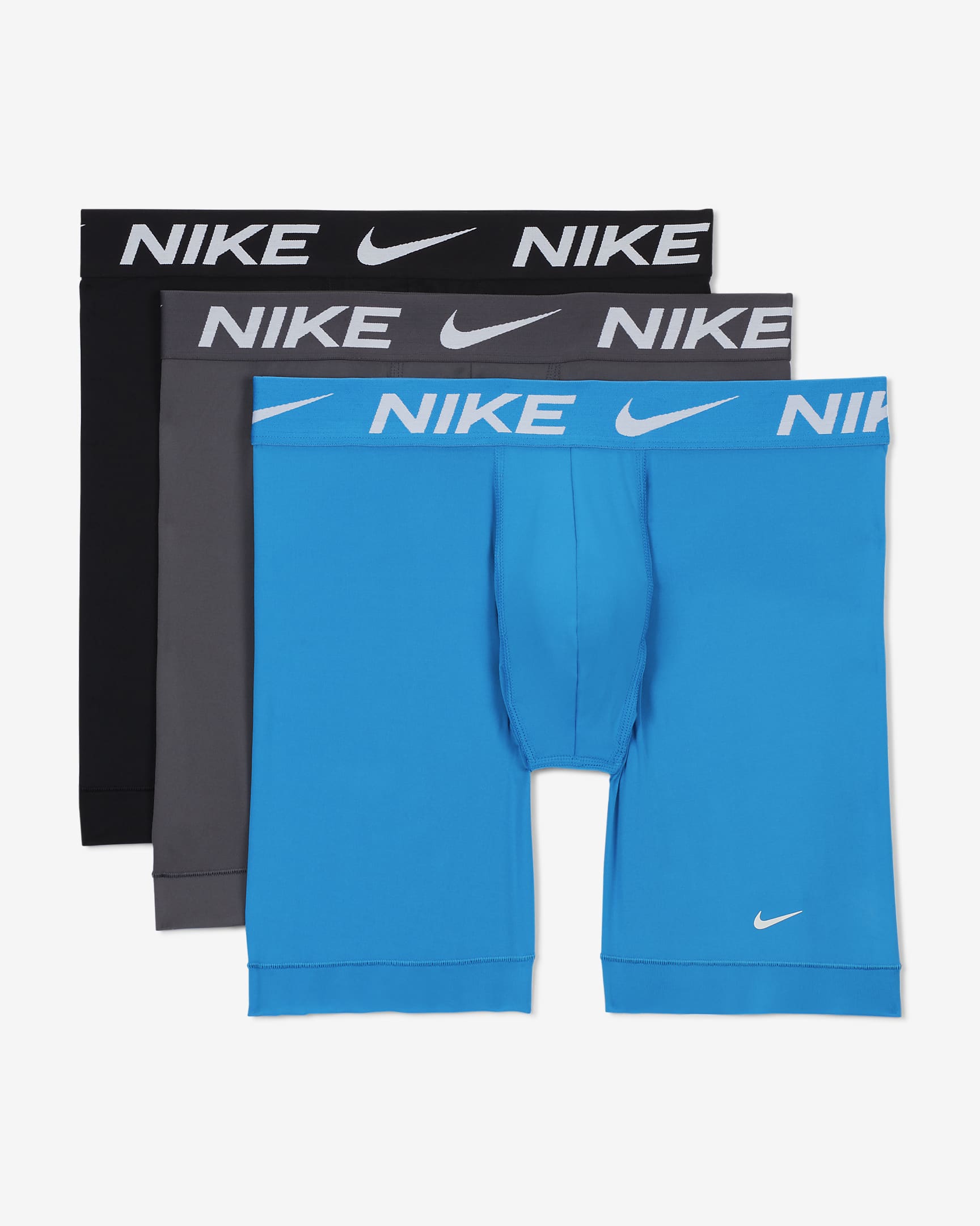 Nike Dri-FIT Essential Micro Long Boxer Briefs (3-Pack). Nike.com