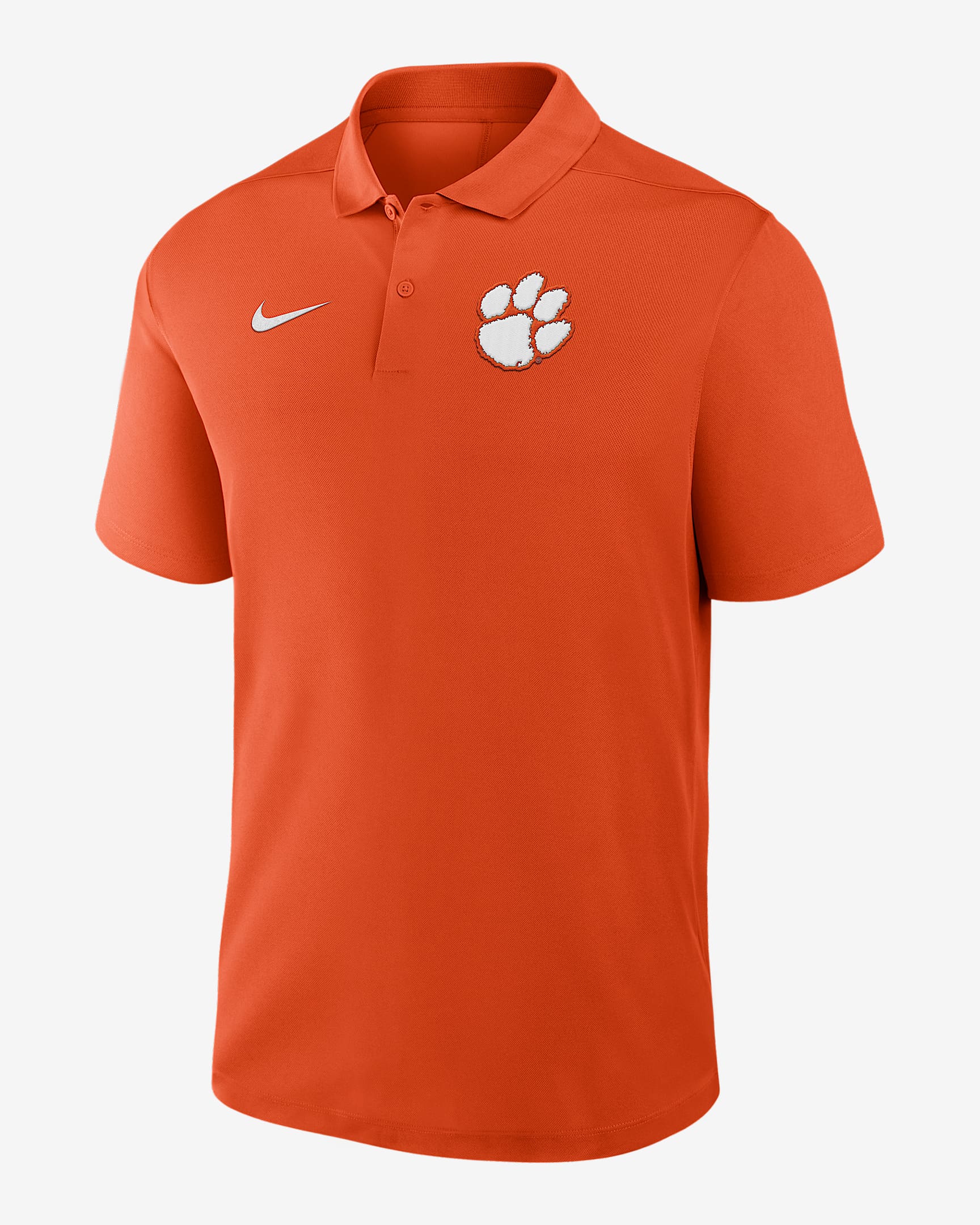 Clemson Primetime Victory Primary Logo Men's Nike Dri-FIT College Polo - Orange