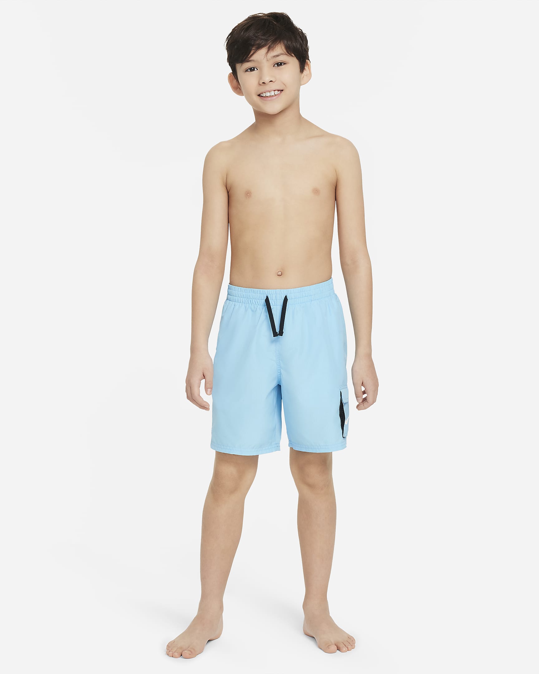 Shorts de vóleibol de 15 cm para niño talla grande Nike Swim Voyage - Azul acuario