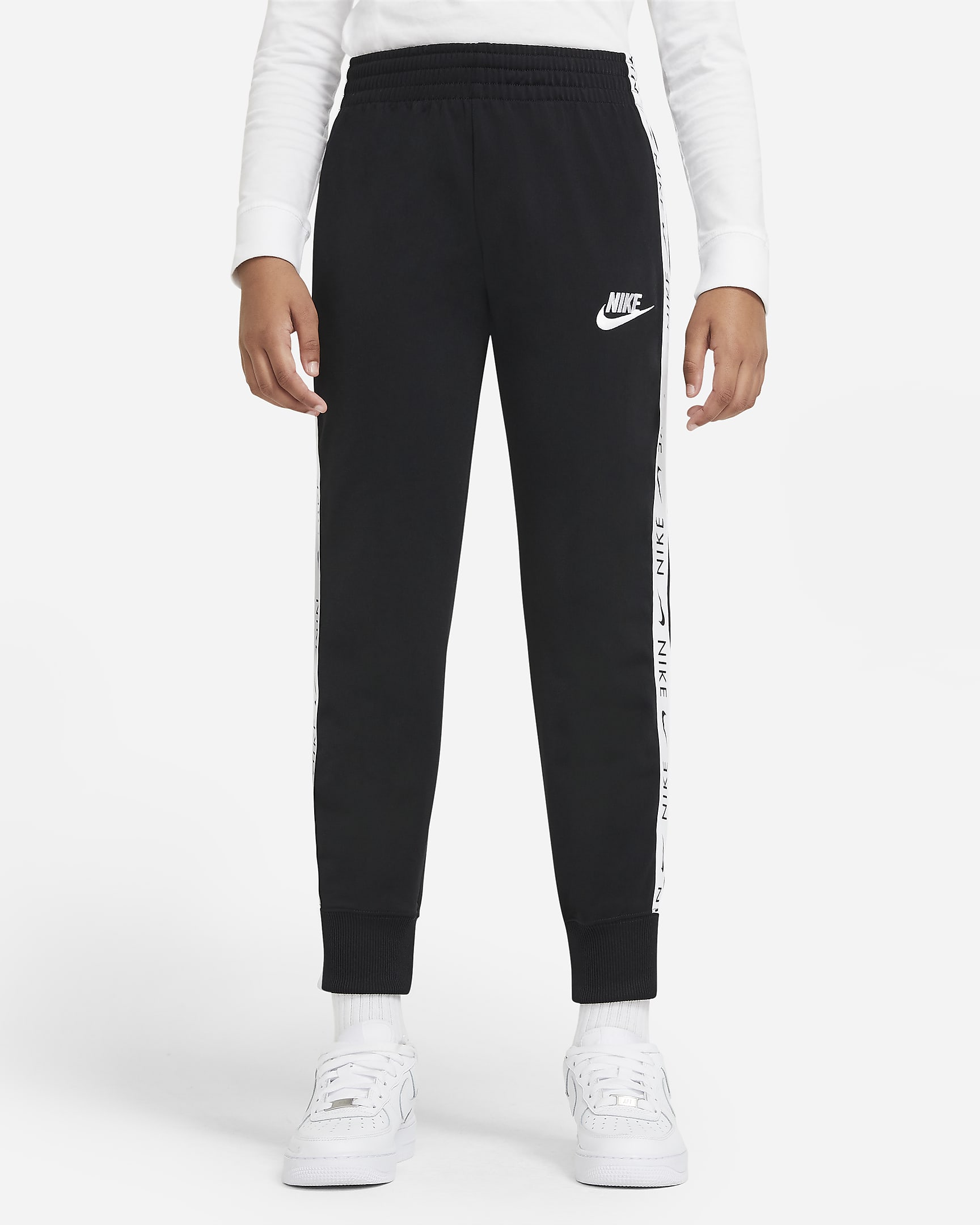 Nike Sportswear Older Kids' Tracksuit - Black/White/White