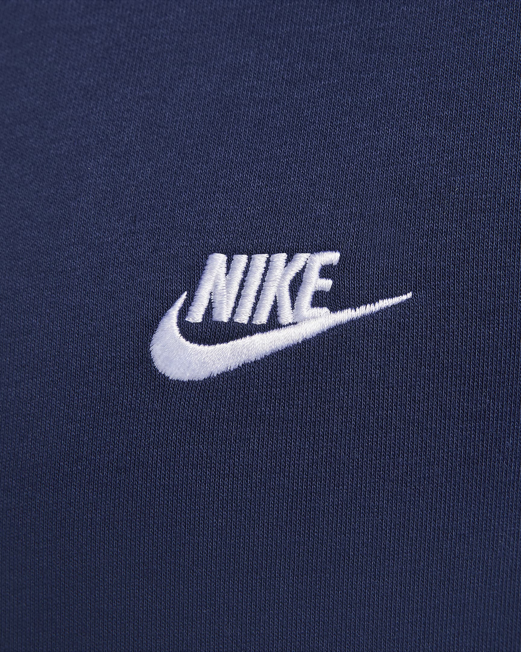 Sweat à capuche à zip Nike Sportswear Club pour homme - Midnight Navy/Midnight Navy/Blanc