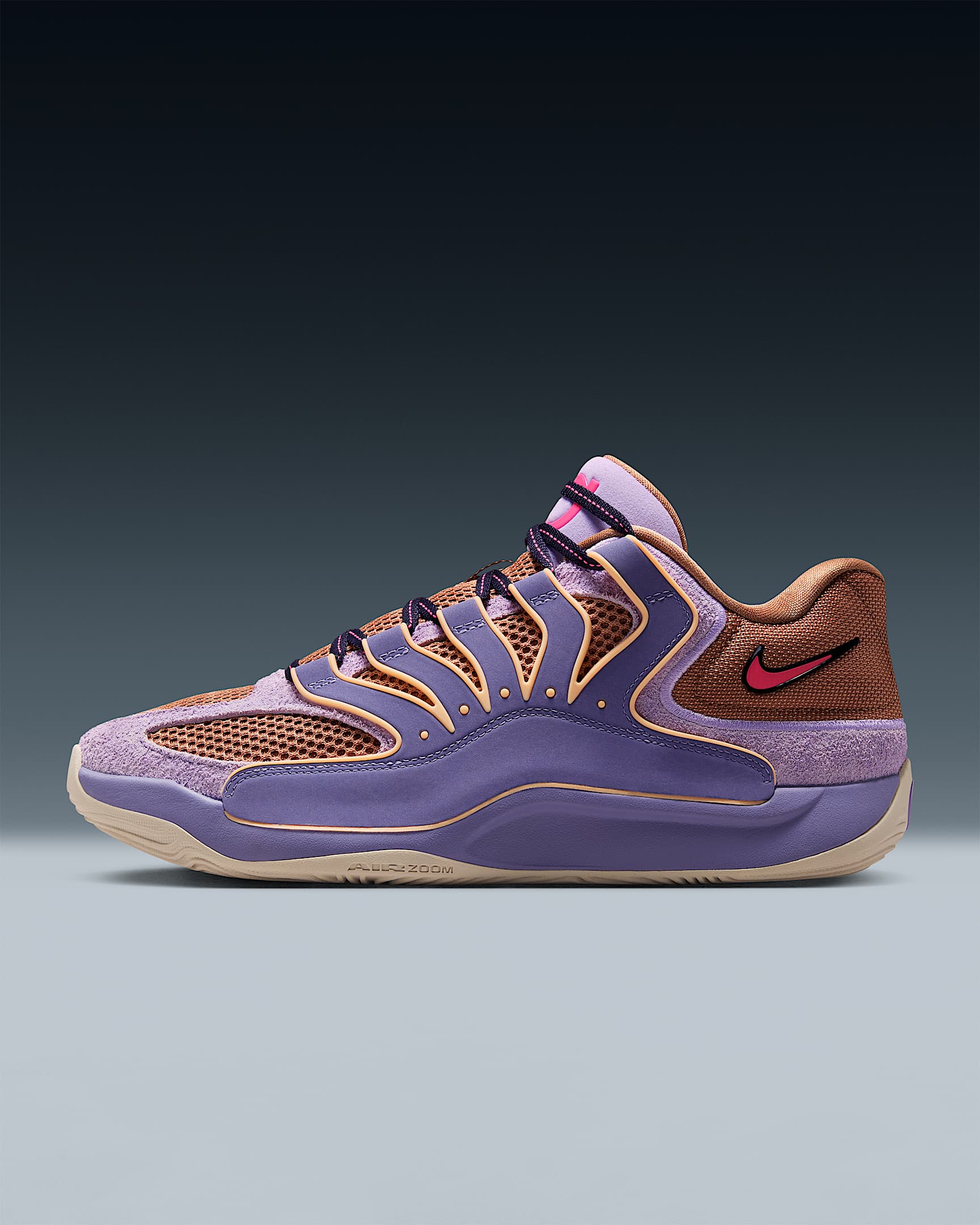 KD18 Basketball Shoes - Washed Purple/Lilac/Hemp/Fire Pink