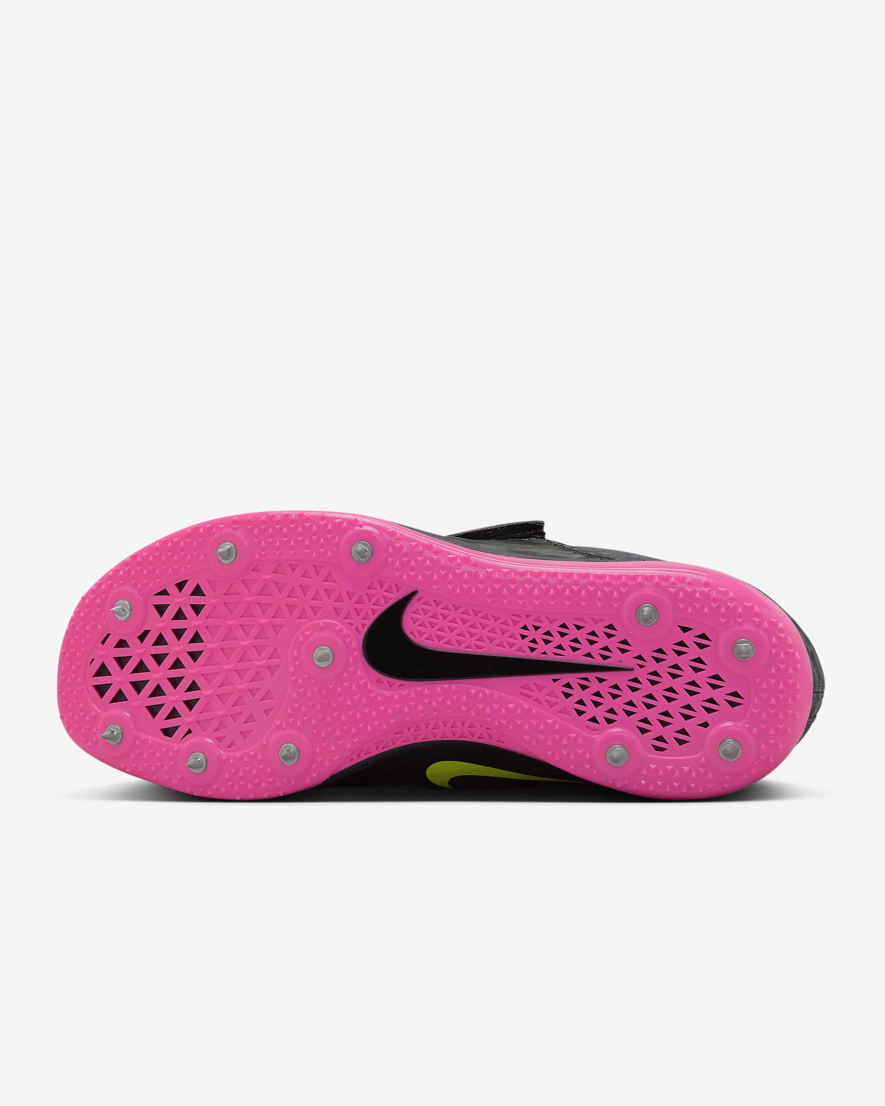 Friidrottssko med spikar för hopp Nike High Jump Elite - Anthracite/Svart/Light Lemon Twist/Fierce Pink