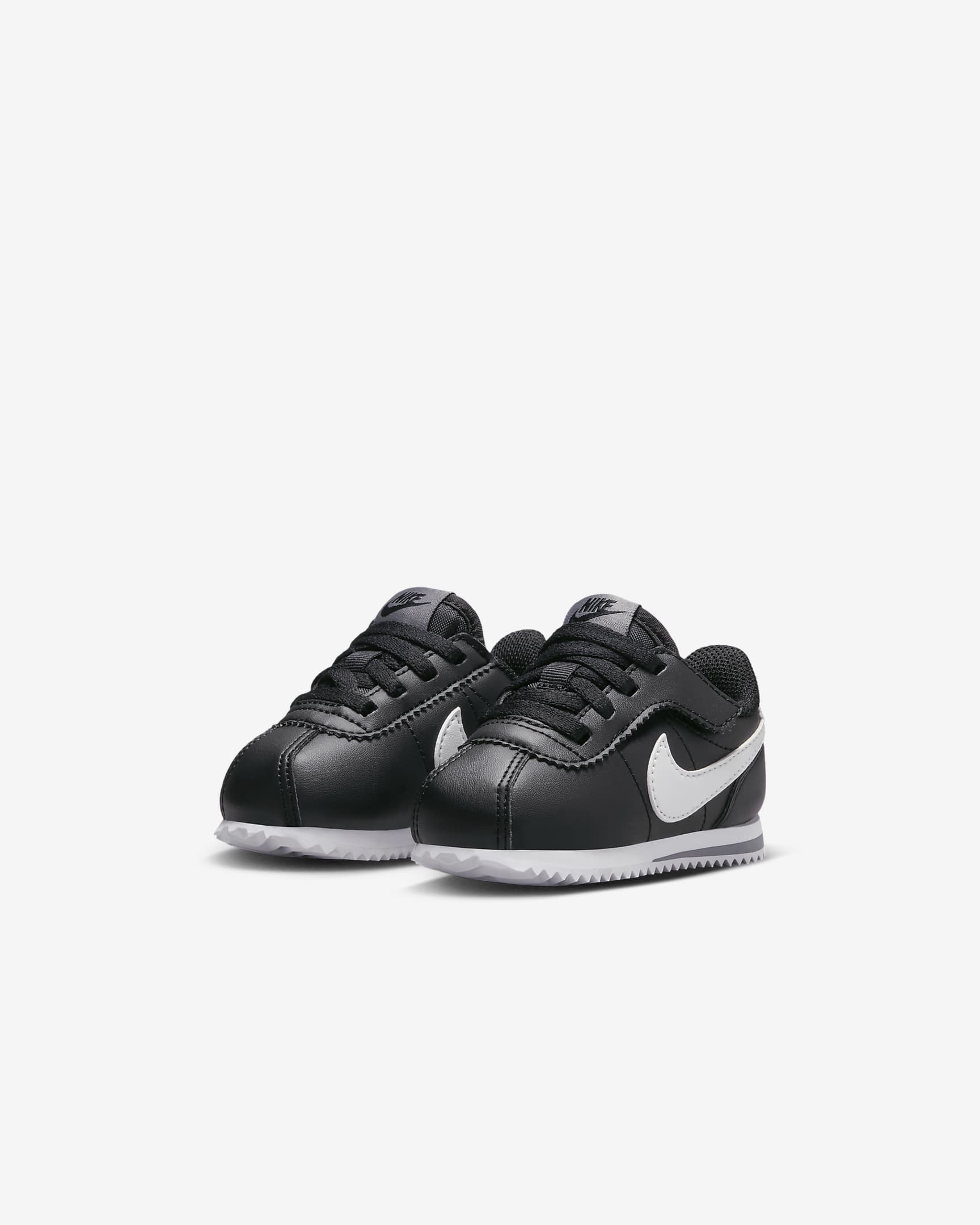 Nike Cortez EasyOn-sko til babyer/småbørn - sort/Cool Grey/hvid