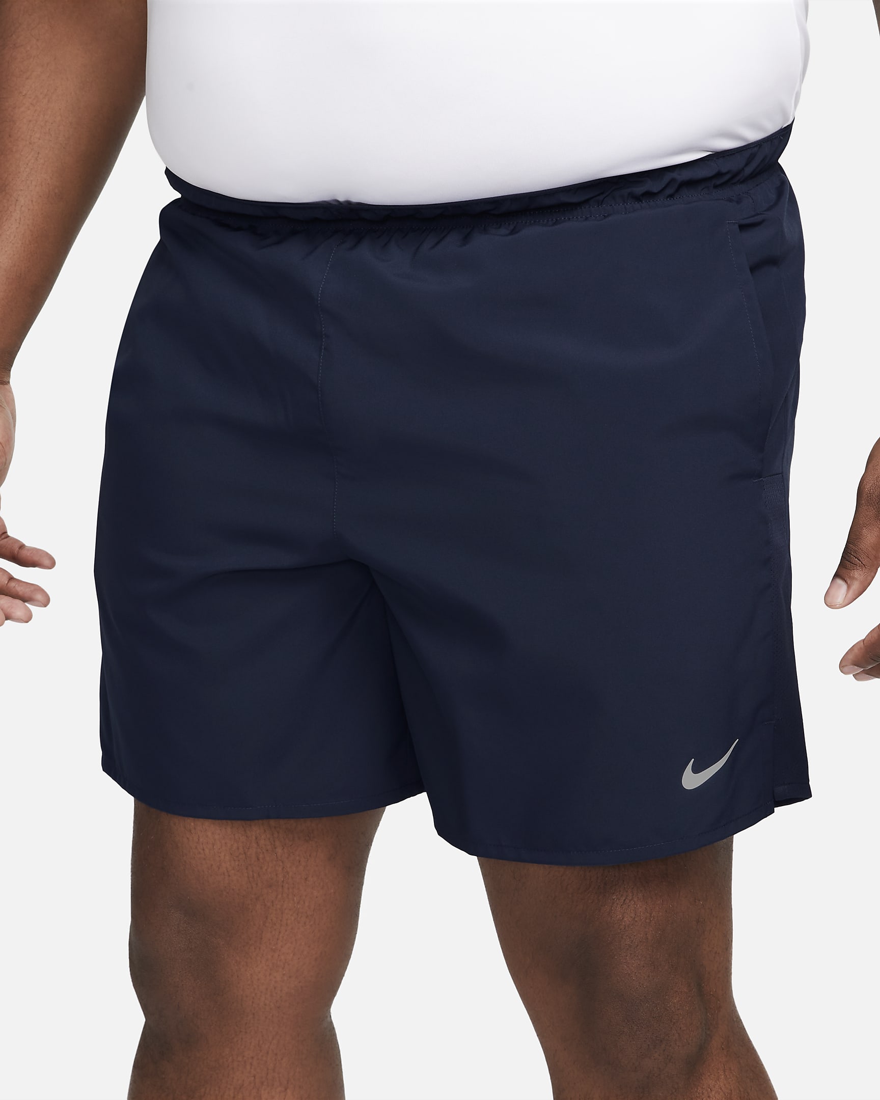 Nike Challenger Men's Dri-FIT 18cm (approx.) Brief-Lined Running Shorts - Obsidian/Obsidian/Black