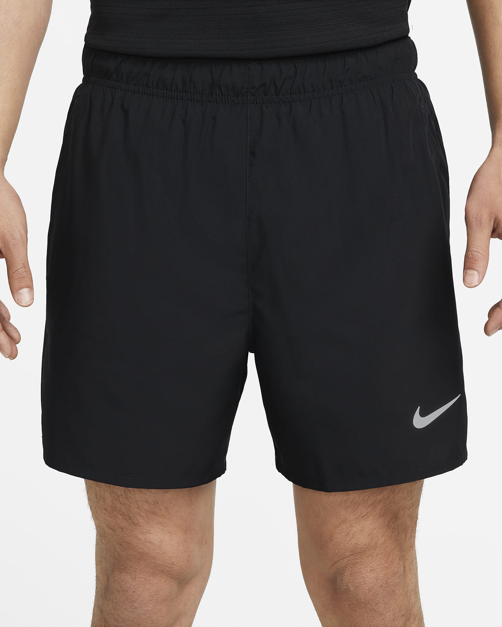 Nike Dri-FIT Challenger Men's 13cm (approx.) Brief-Lined Versatile Shorts - Black/Black/Black