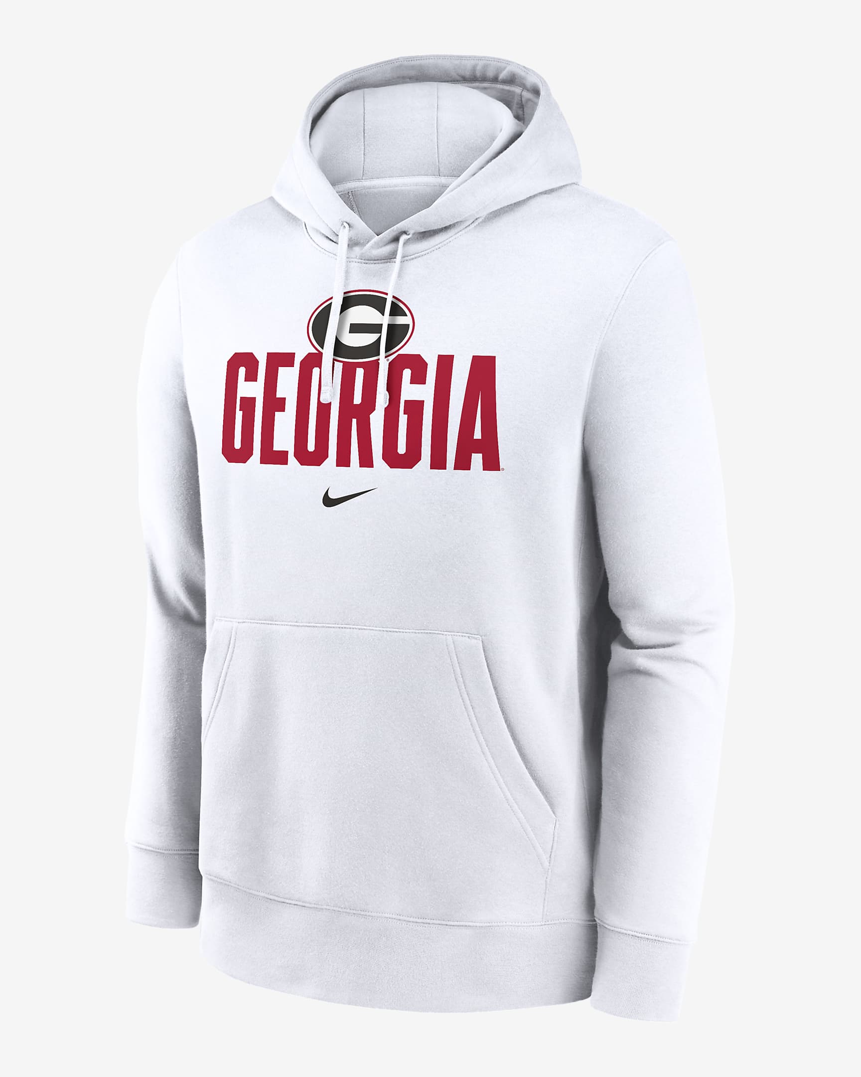 Georgia Bulldogs Primetime Club Campus Men's Nike College Pullover Hoodie - White