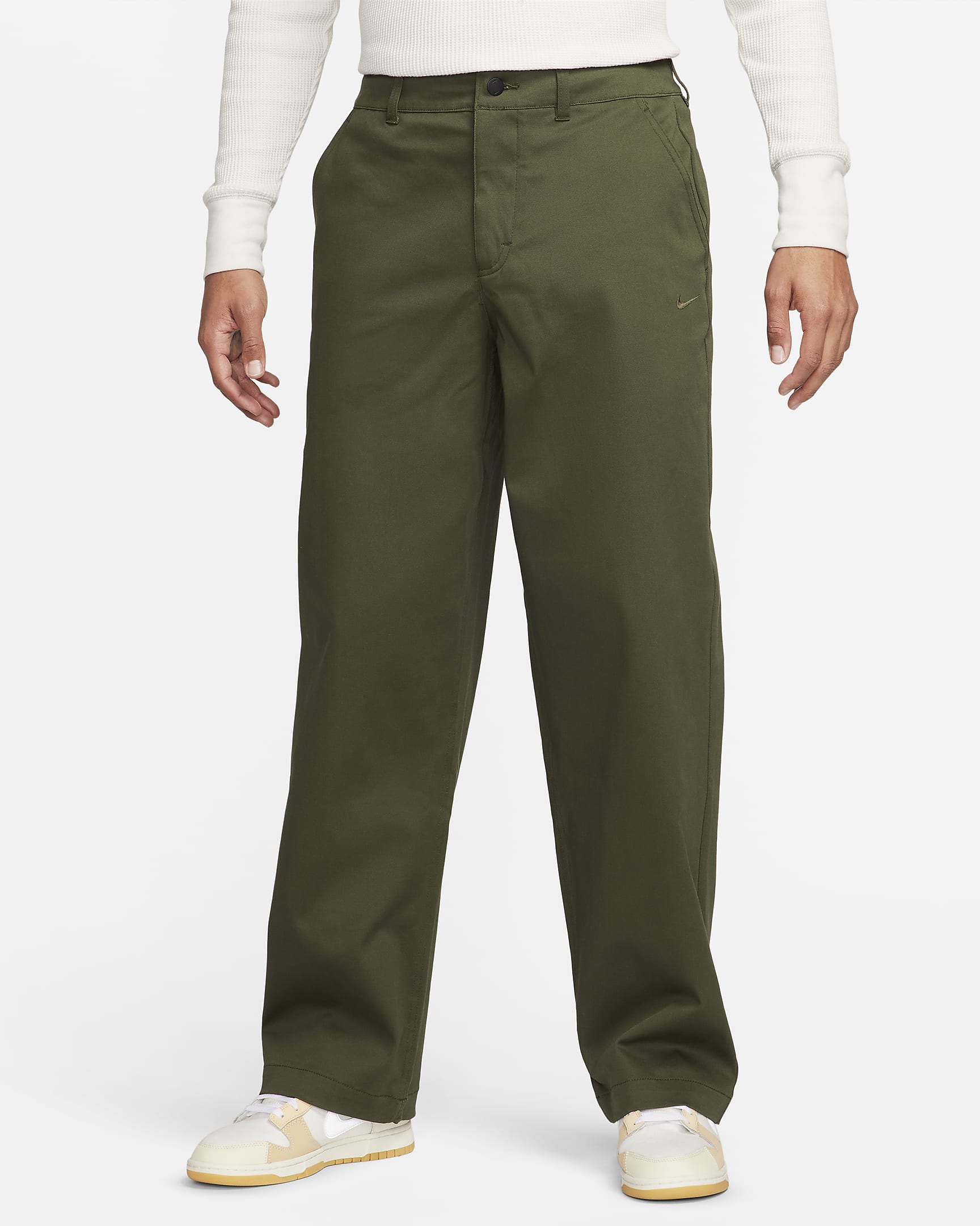 Nike Life Men's El Chino Trousers - Cargo Khaki/Cargo Khaki