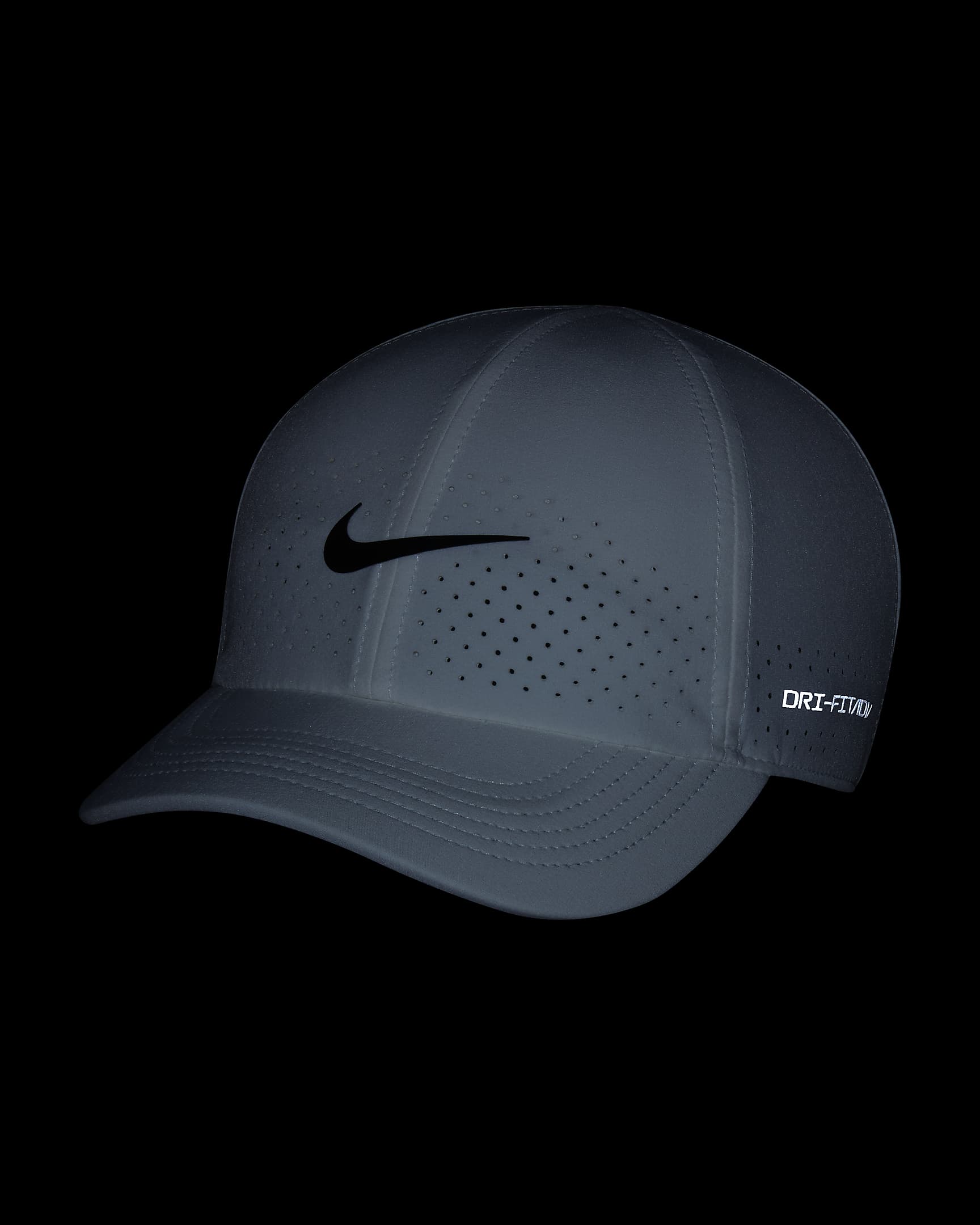 Nike Dri-FIT ADV Club Unstructured Tennis Cap - White/Black