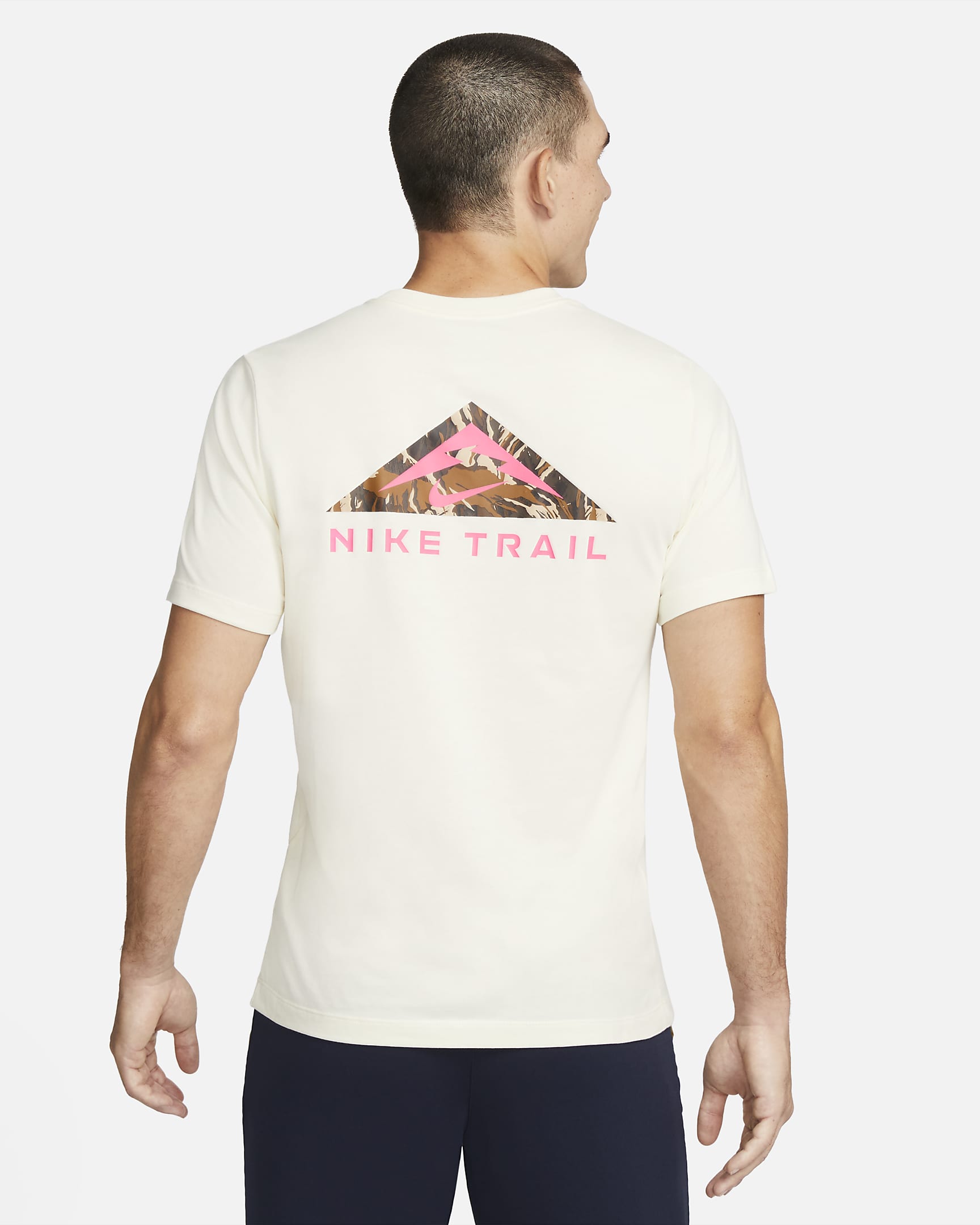 Nike Dri-FIT Men's Trail Running T-Shirt - Coconut Milk